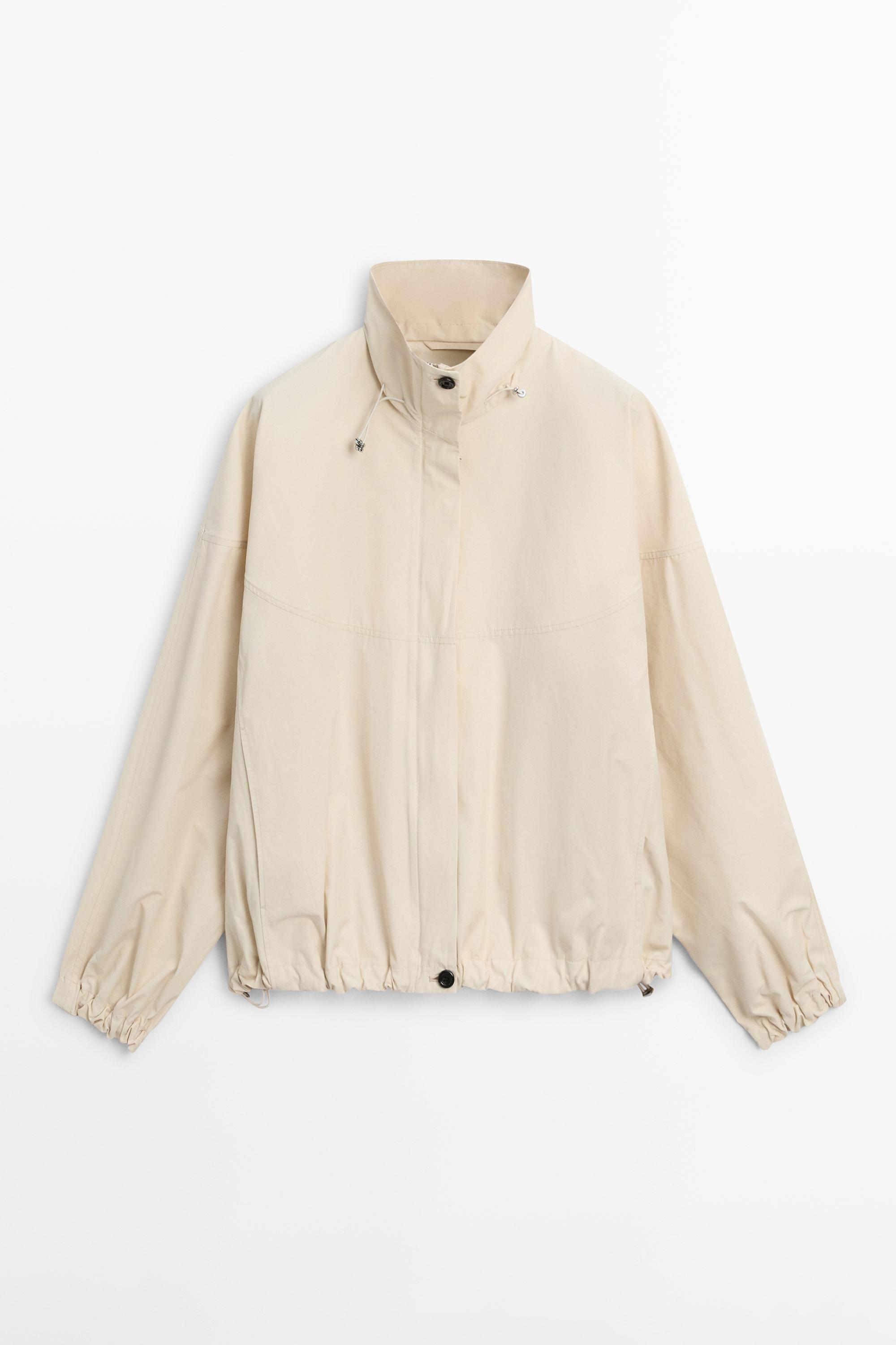 High neck bomber puff jacket