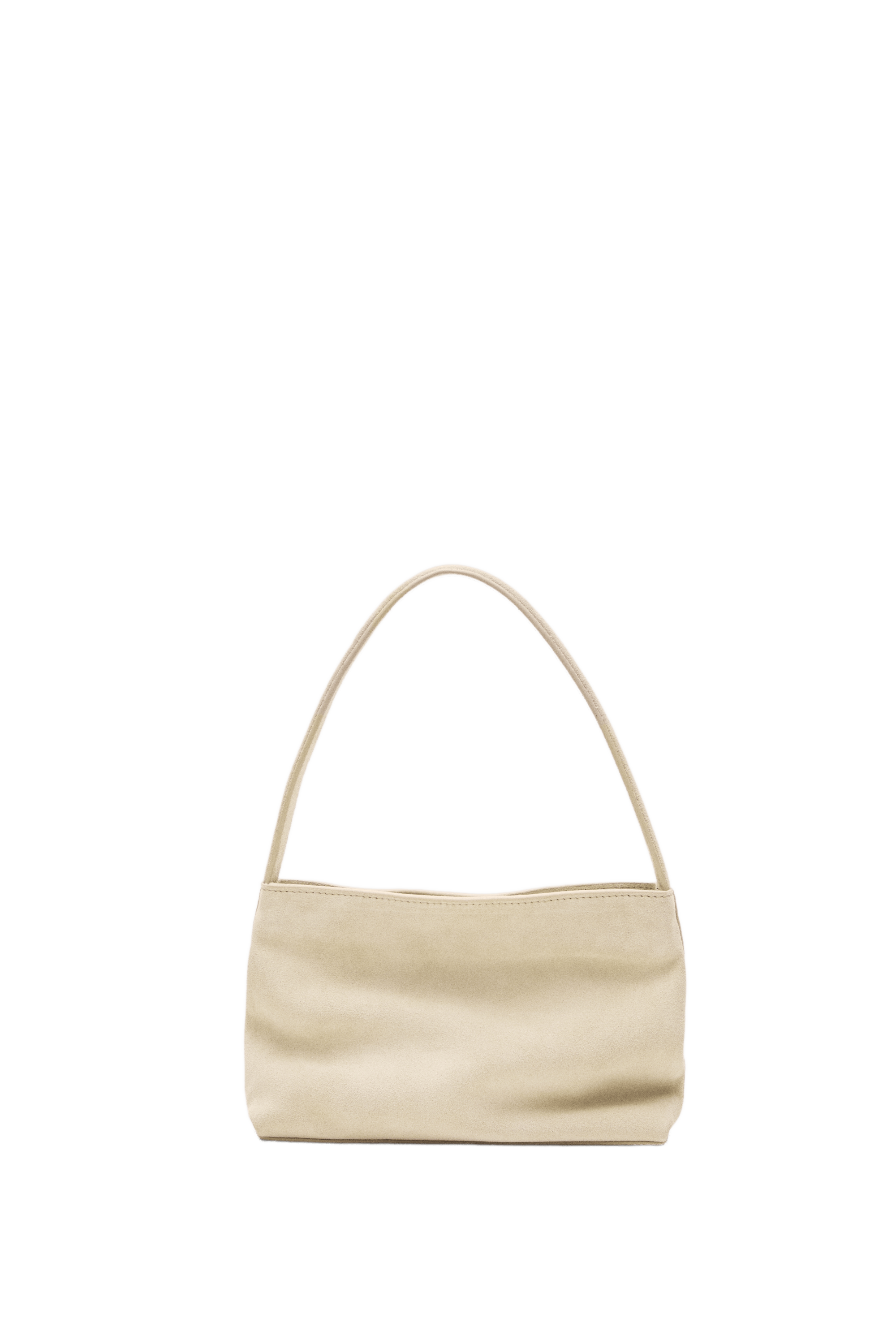 Split suede leather shoulder bag