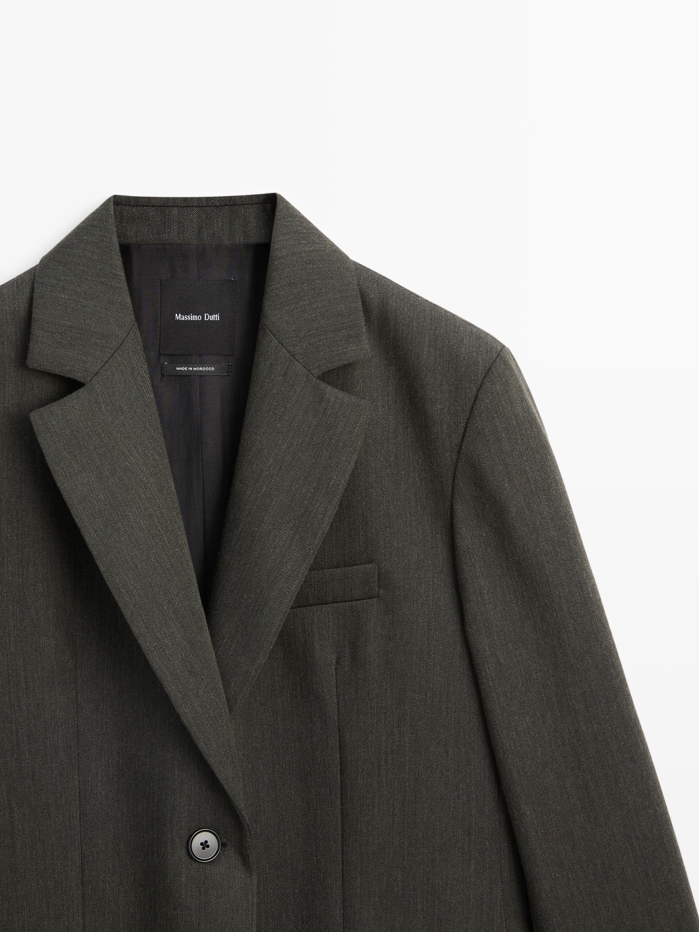 Blazer com dois botões 100% fazenda