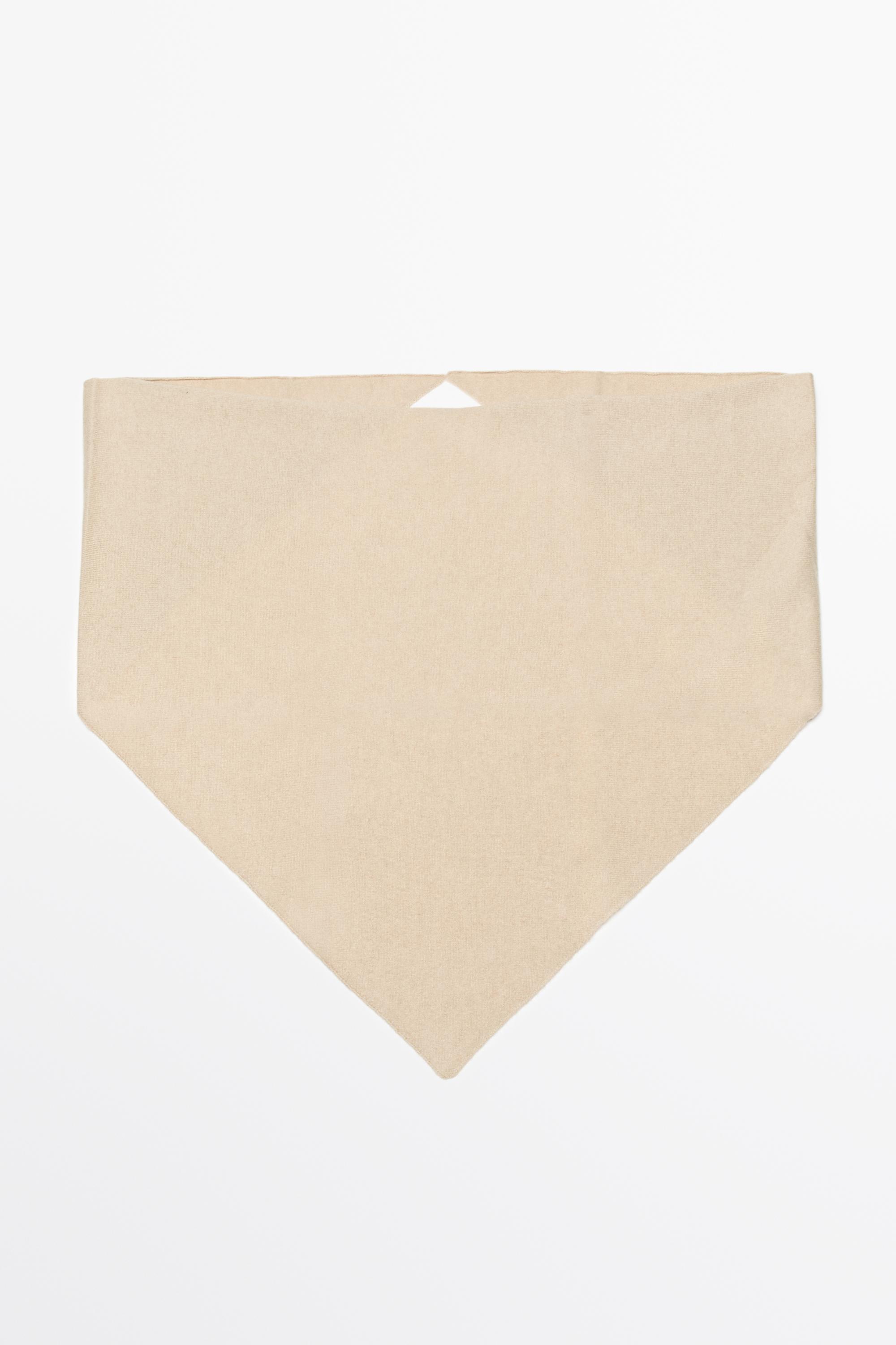 Medium wool cashmere blend knit bandana