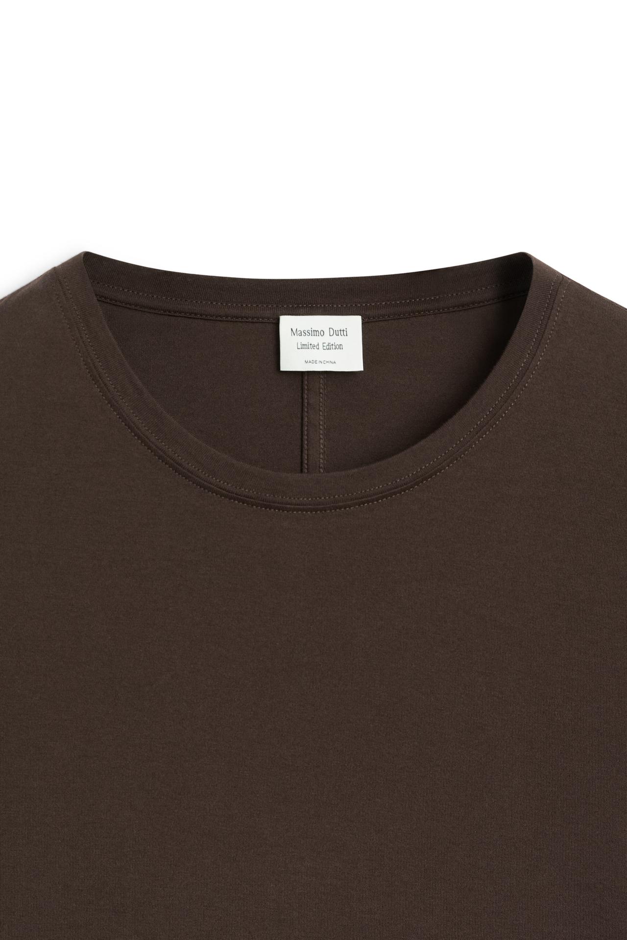 100% cotton long sleeve T-shirt - LIMITED EDITION — Chocolate