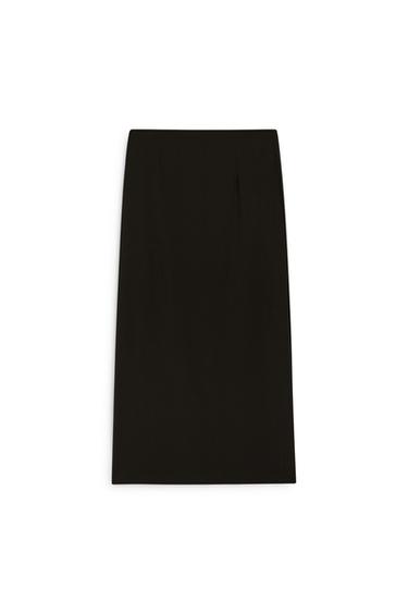 Flowing wrap midi skirt - LIMITED EDITION — BLACK 7