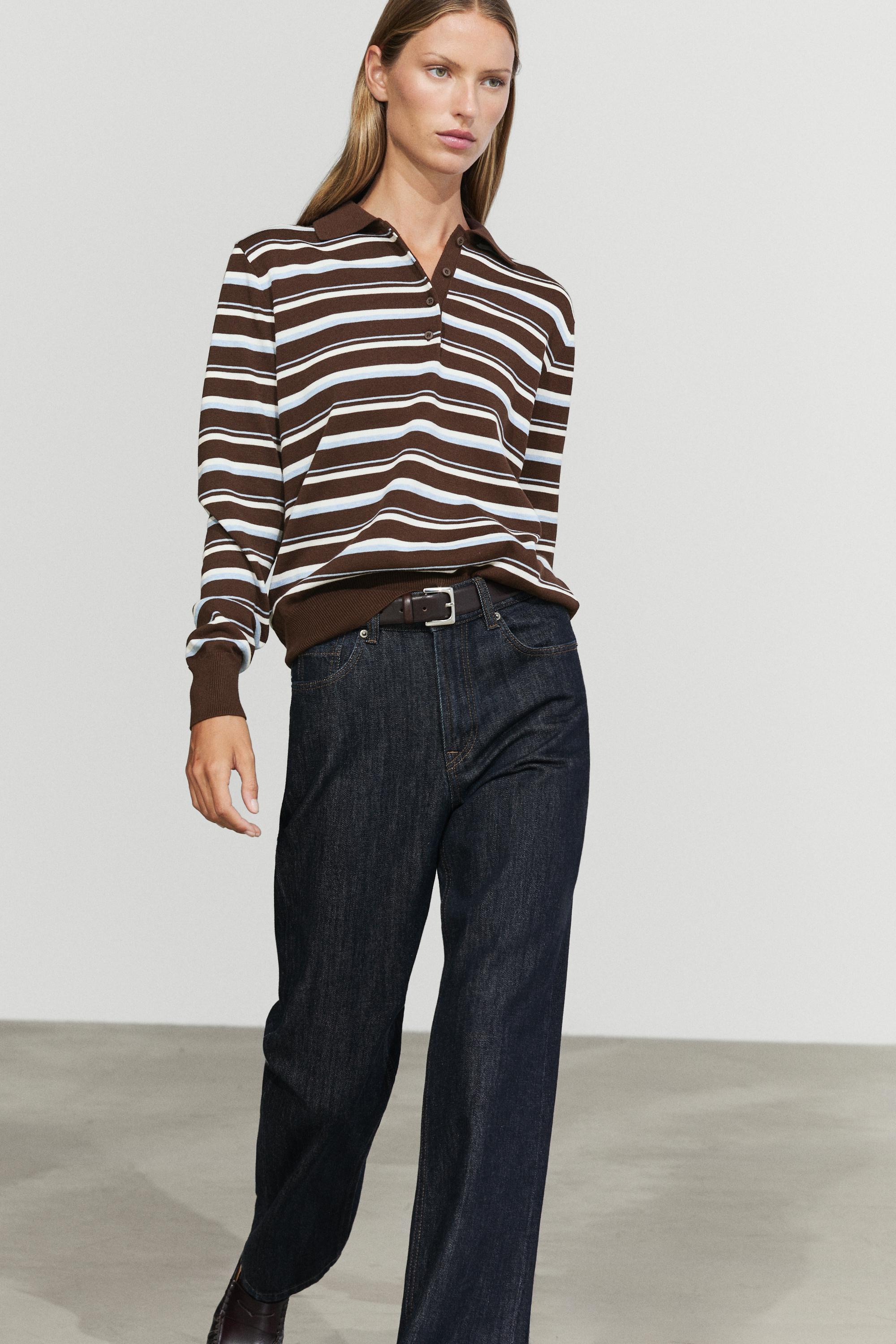 Polo rayé 100 % coton