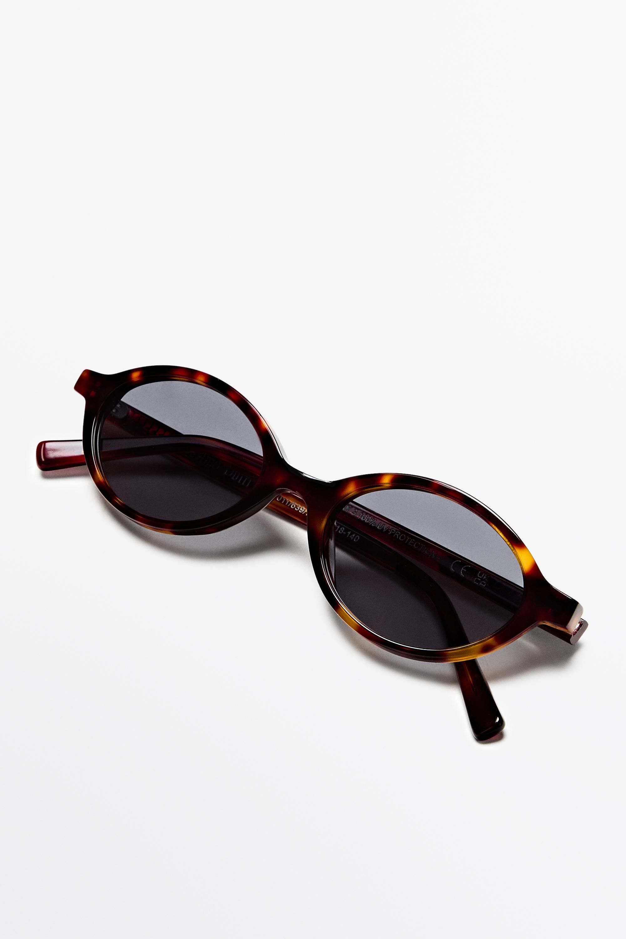 Oval sunglasses — BROWN