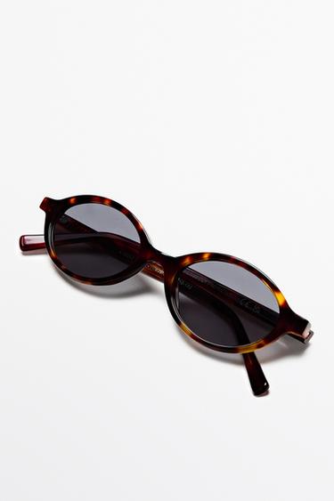 Oval sunglasses — BROWN 3