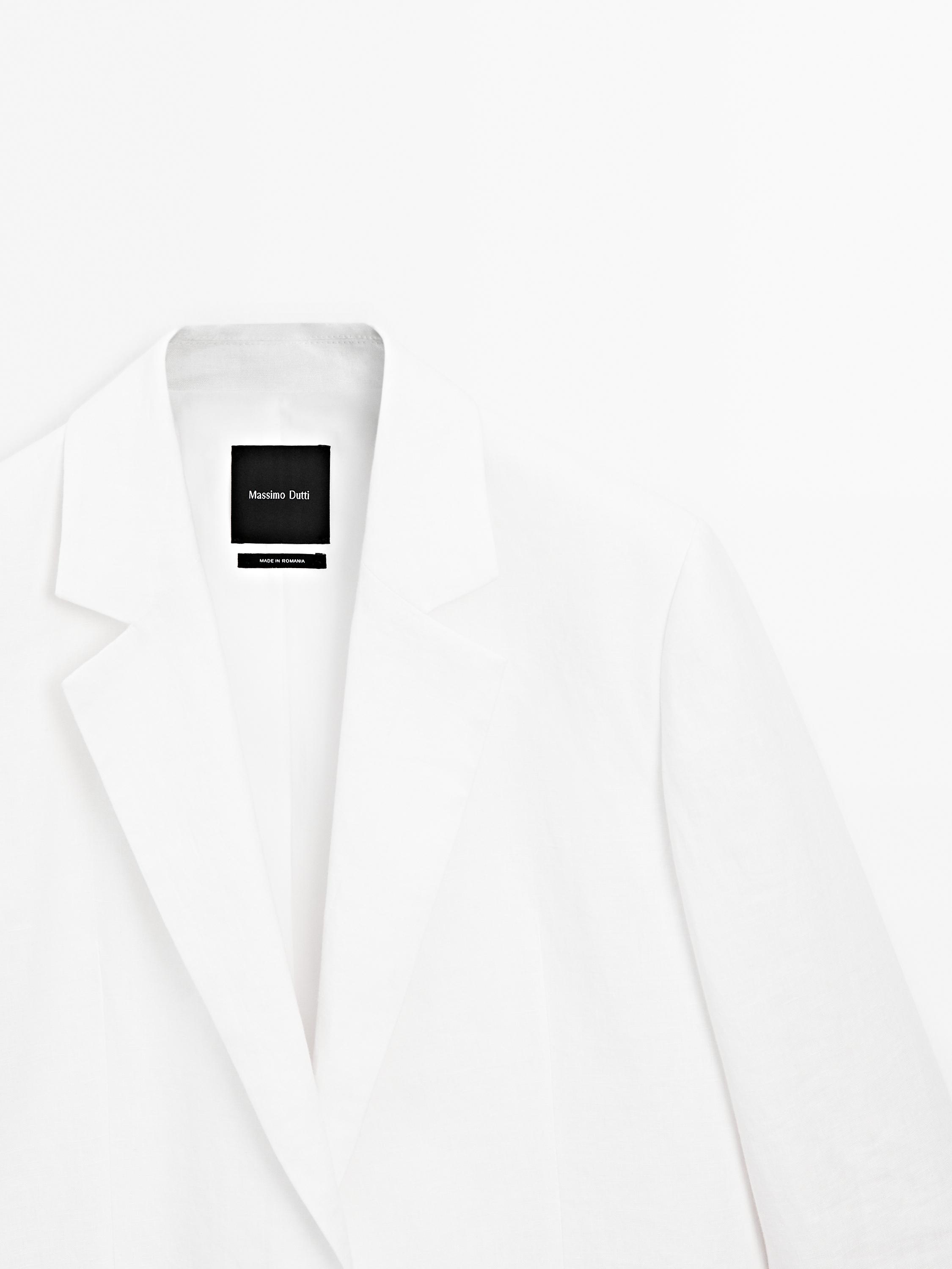 100% linen suit blazer