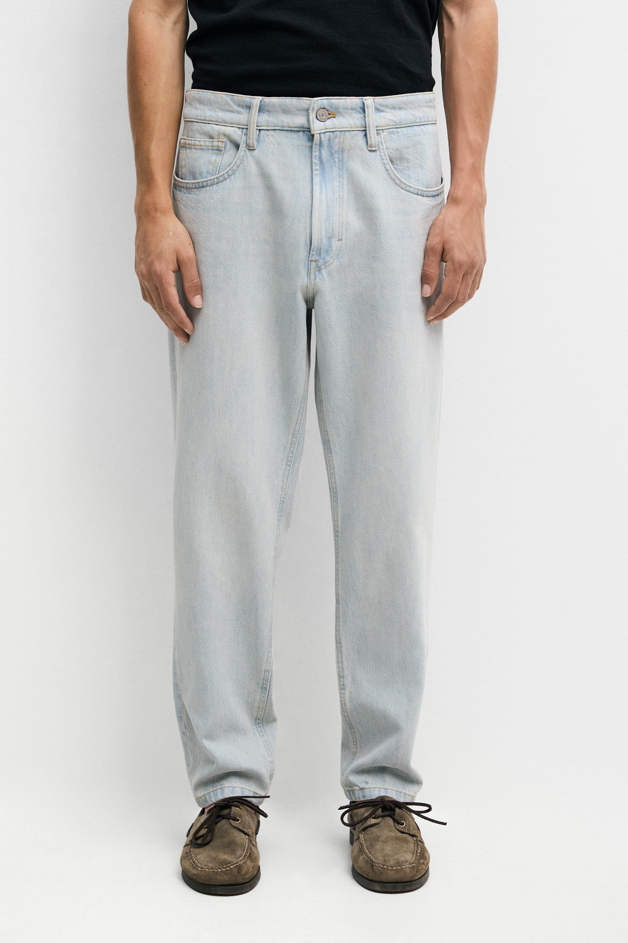 Slim fit cropped jeans — DARK BLUE