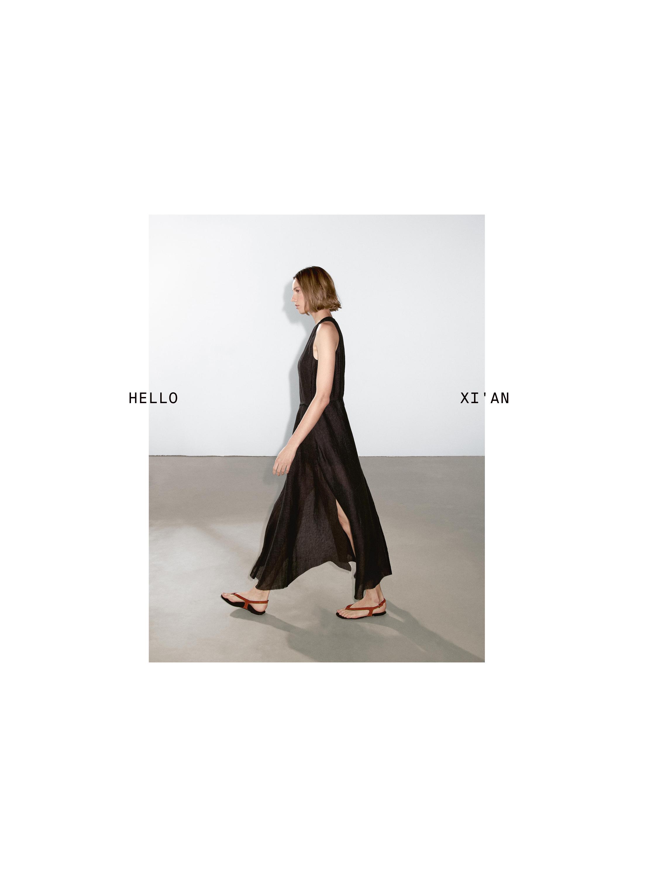 【Massimo Dutti】100% linen midi dress with frayed trims 06658592717-o7.jpg?ts=