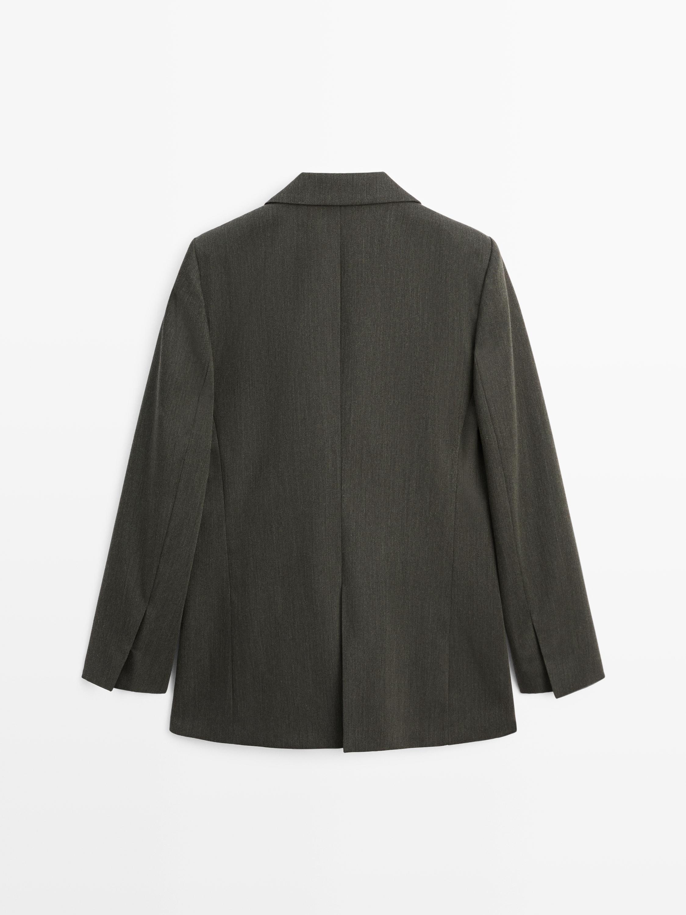 Blazer com dois botões 100% fazenda
