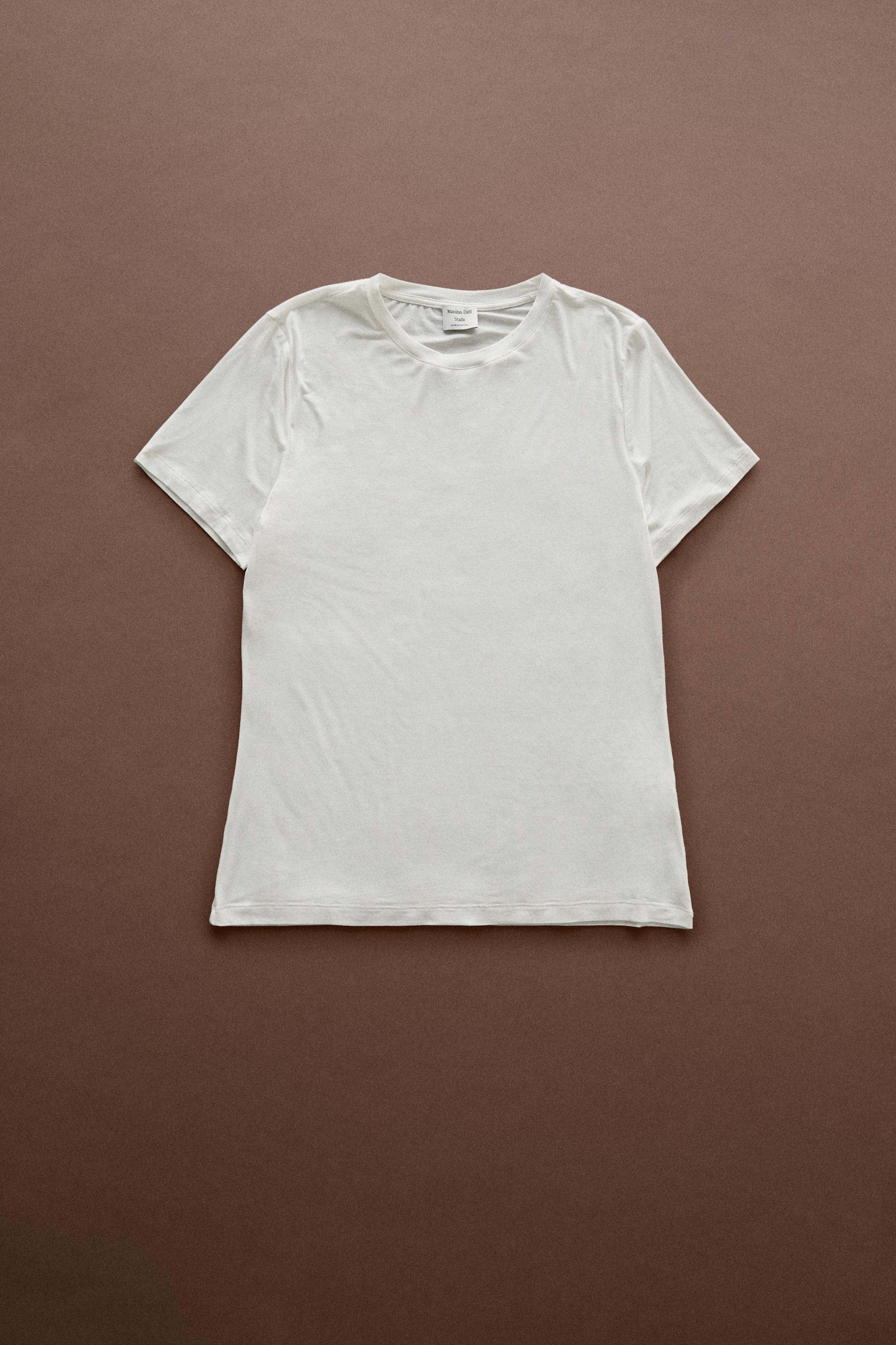 Short sleeve T-shirt - STUDIO — CREAM