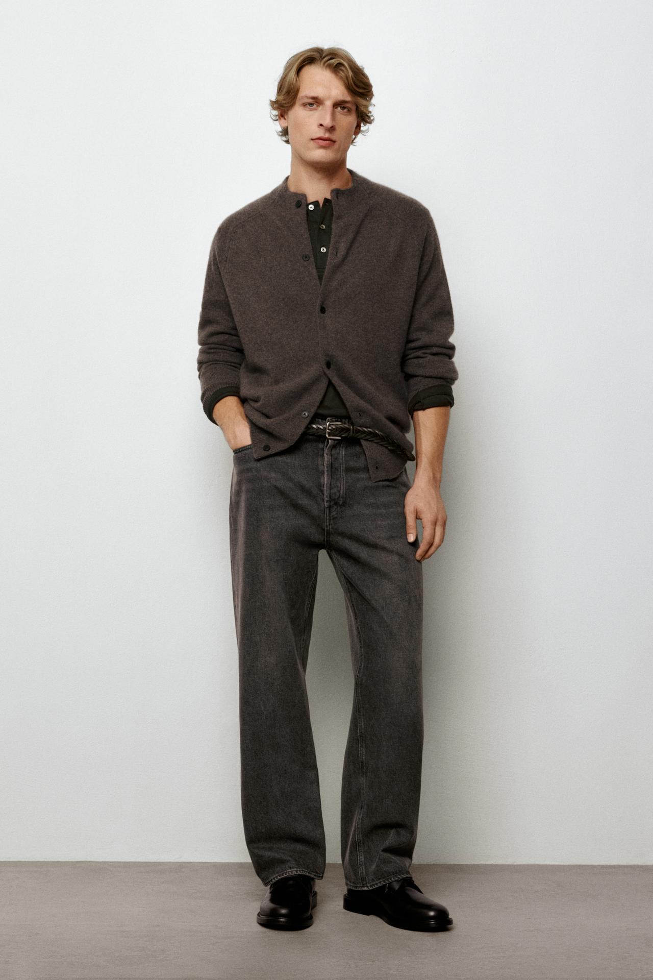Wide-leg jeans — DARK GREY