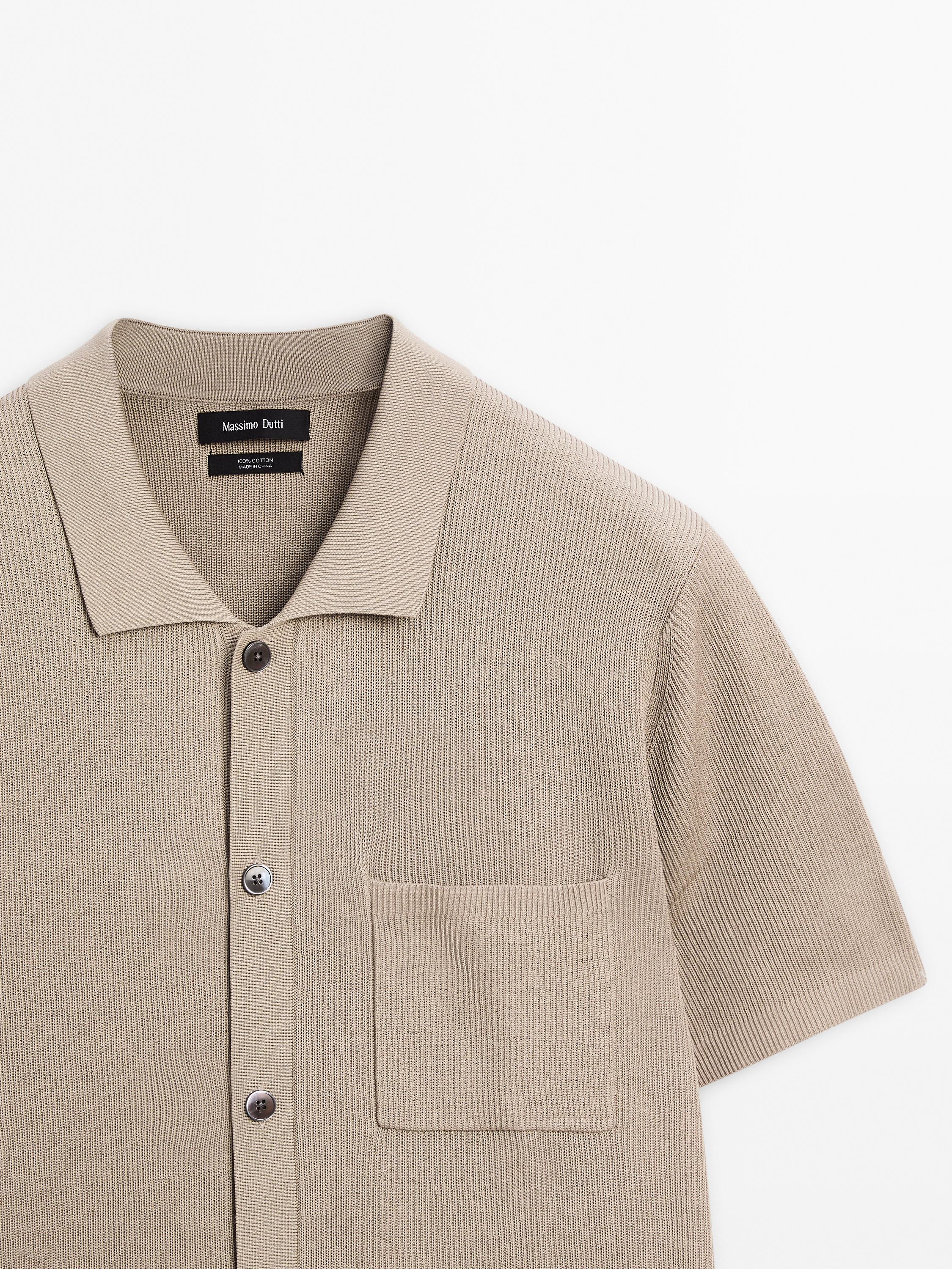 100% mercerised cotton overshirt