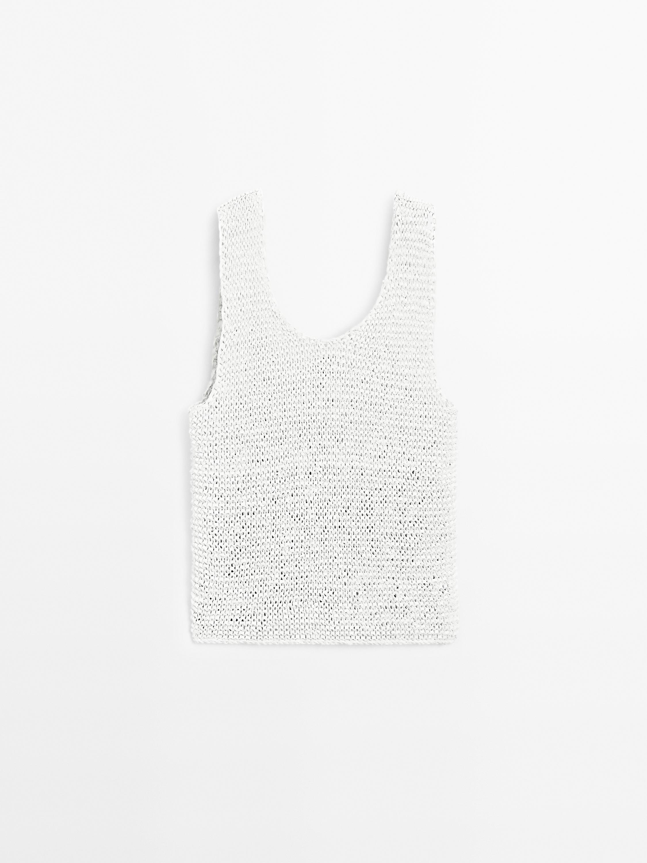 Gevlochten suède leren top - Limited Edition