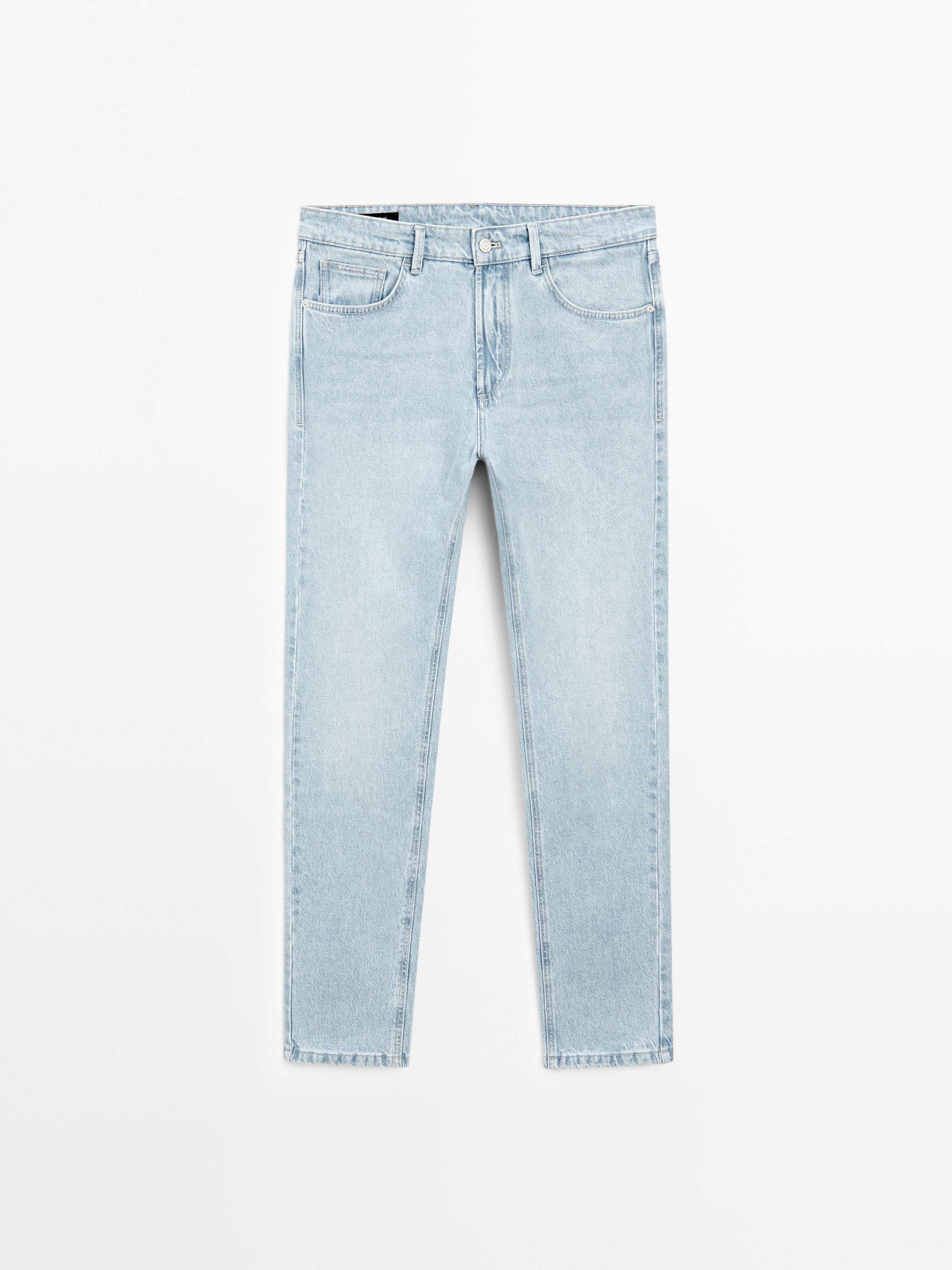 Jeans slim fit mezcla algodón