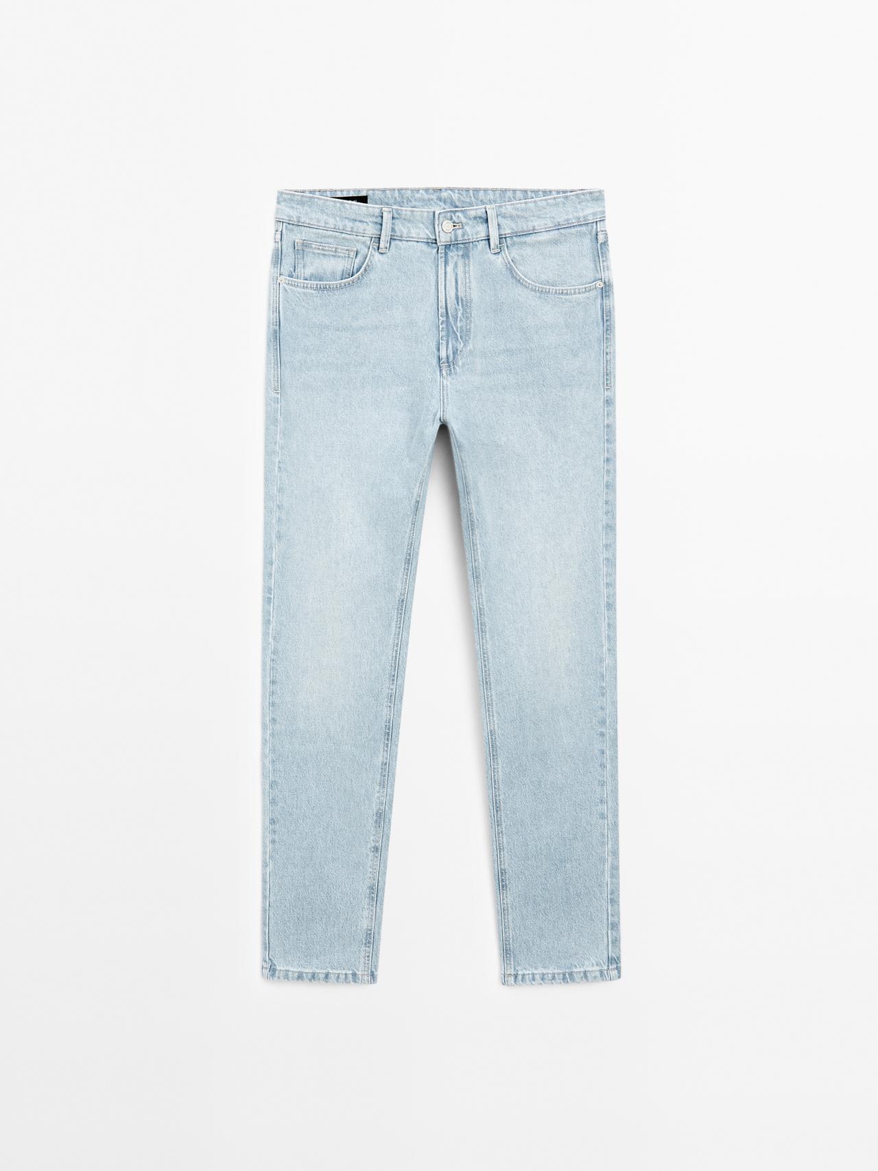 Massimo Dutti - Herre - Slim Fit Jeans - Lys Blå - 38