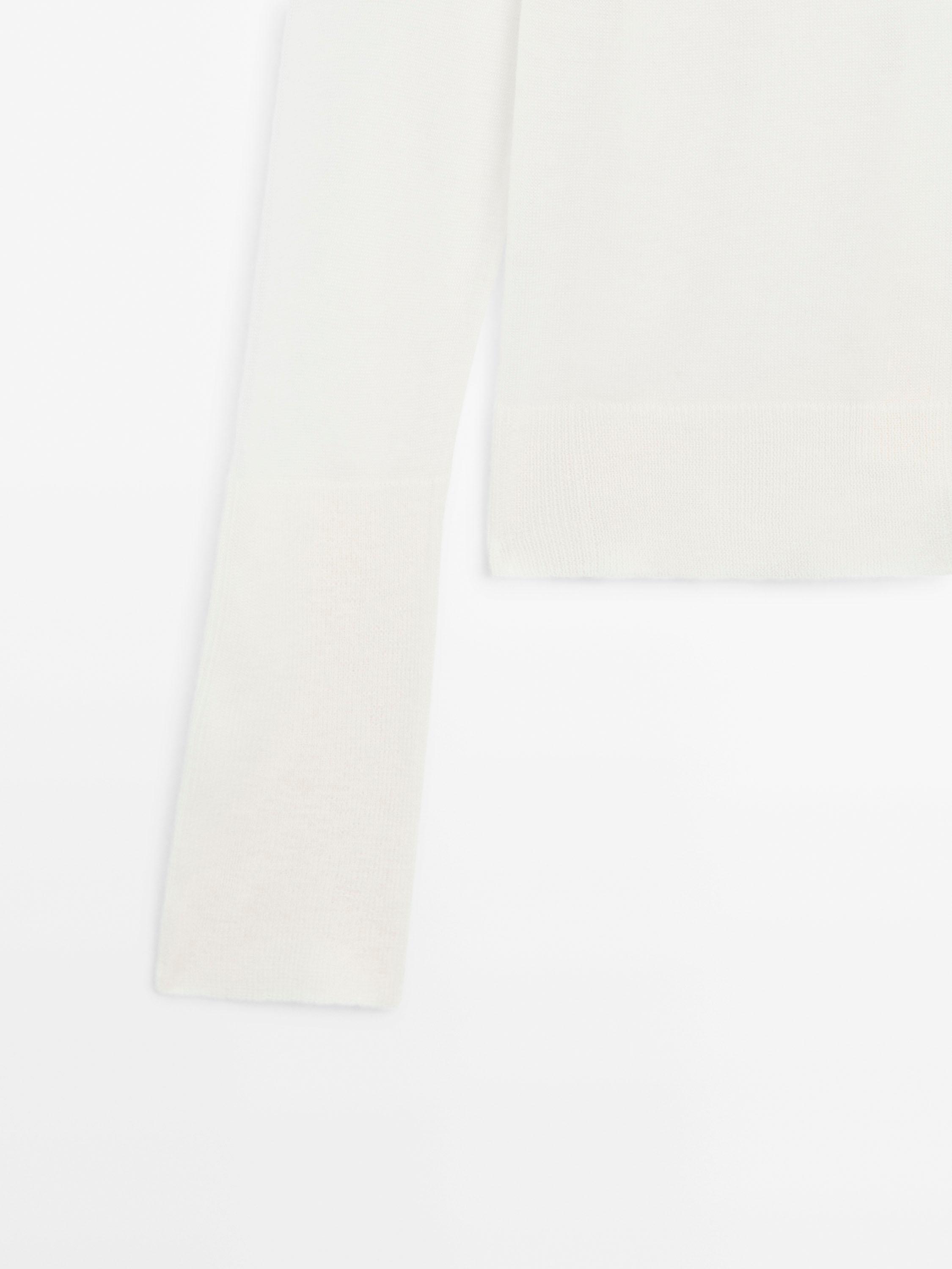 Cropped flowing knit sweater - Studio