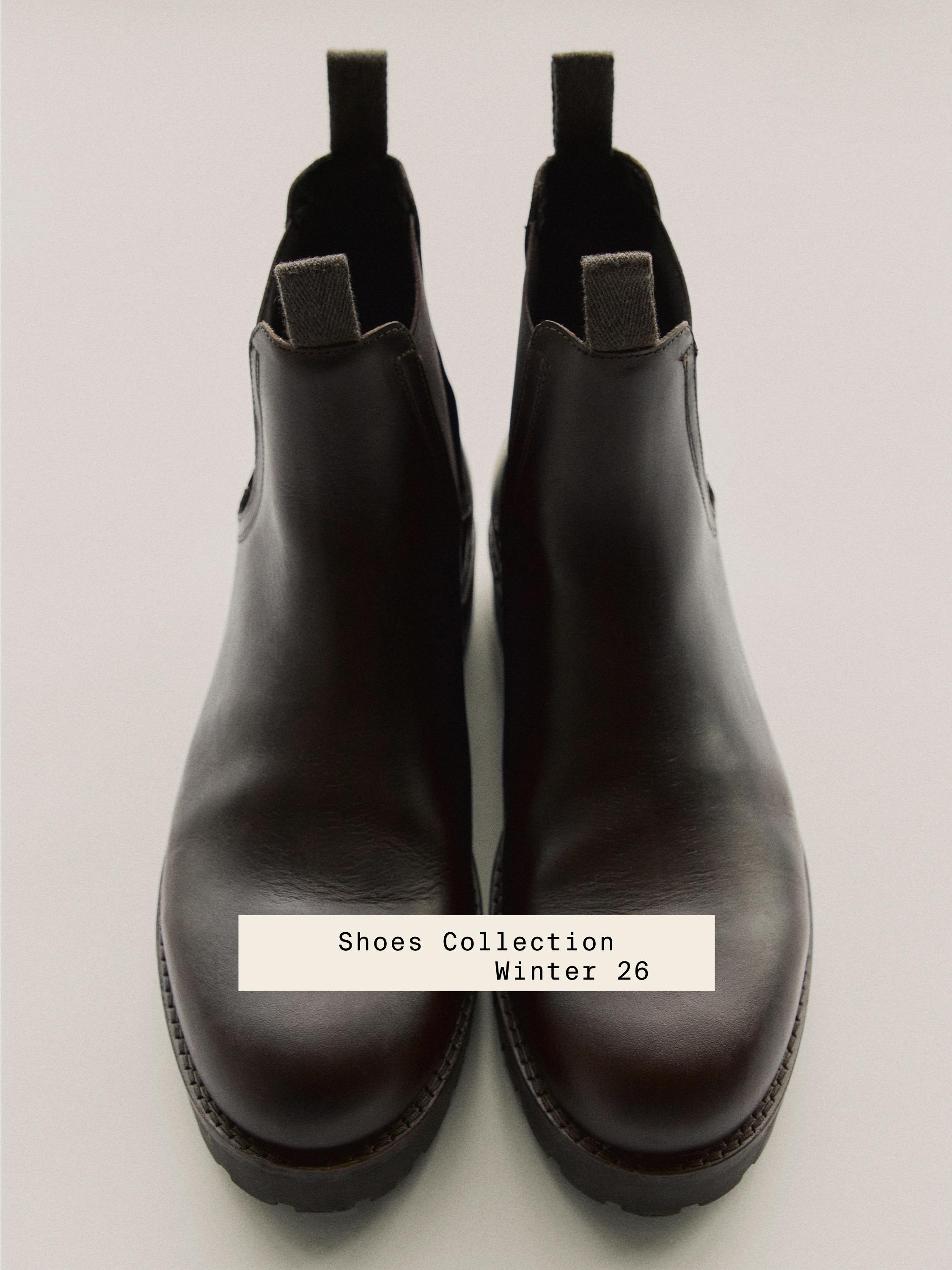 Leather Chelsea boots — BROWN