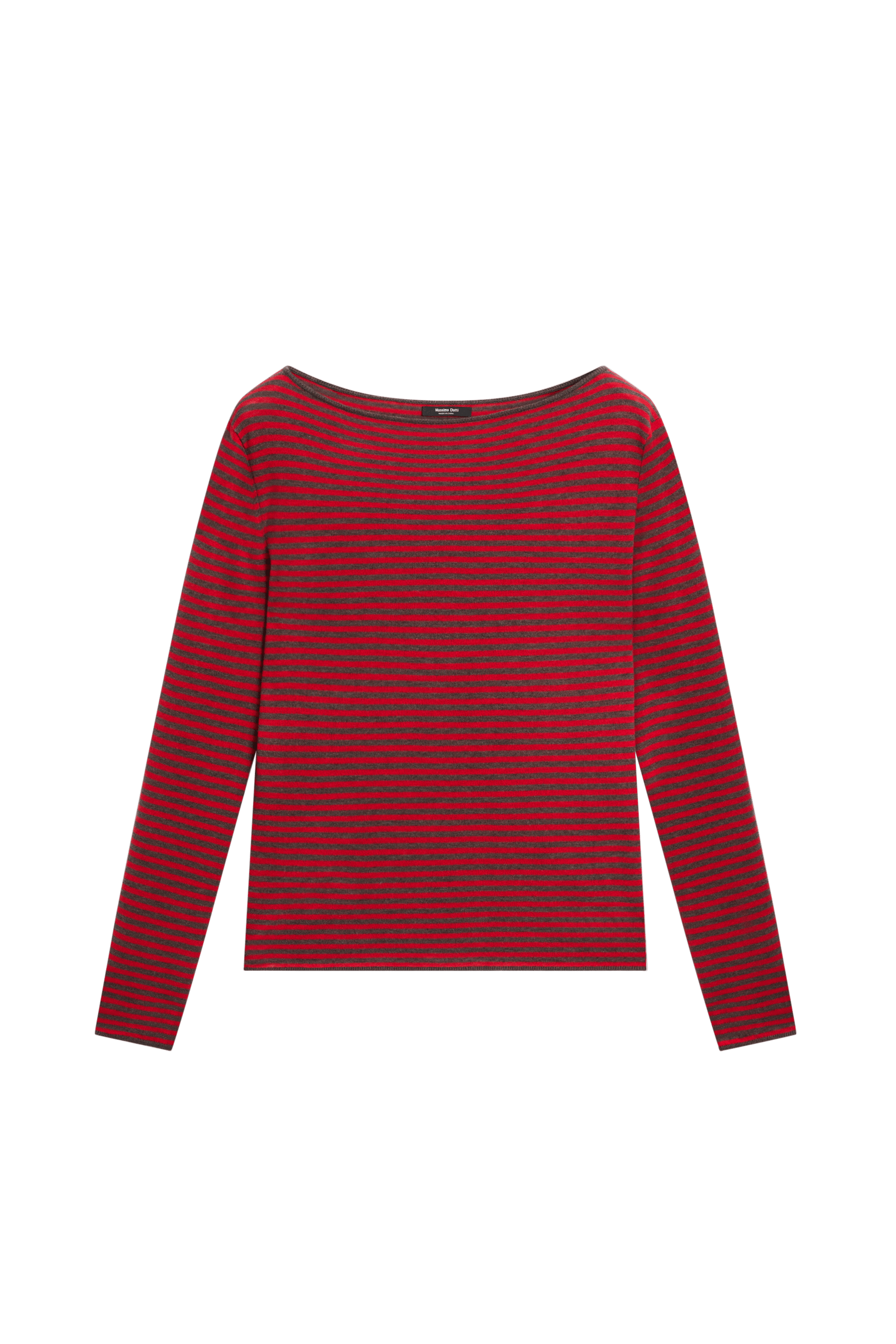Massimo Dutti Yünlü çizgili triko kazak görsel 2