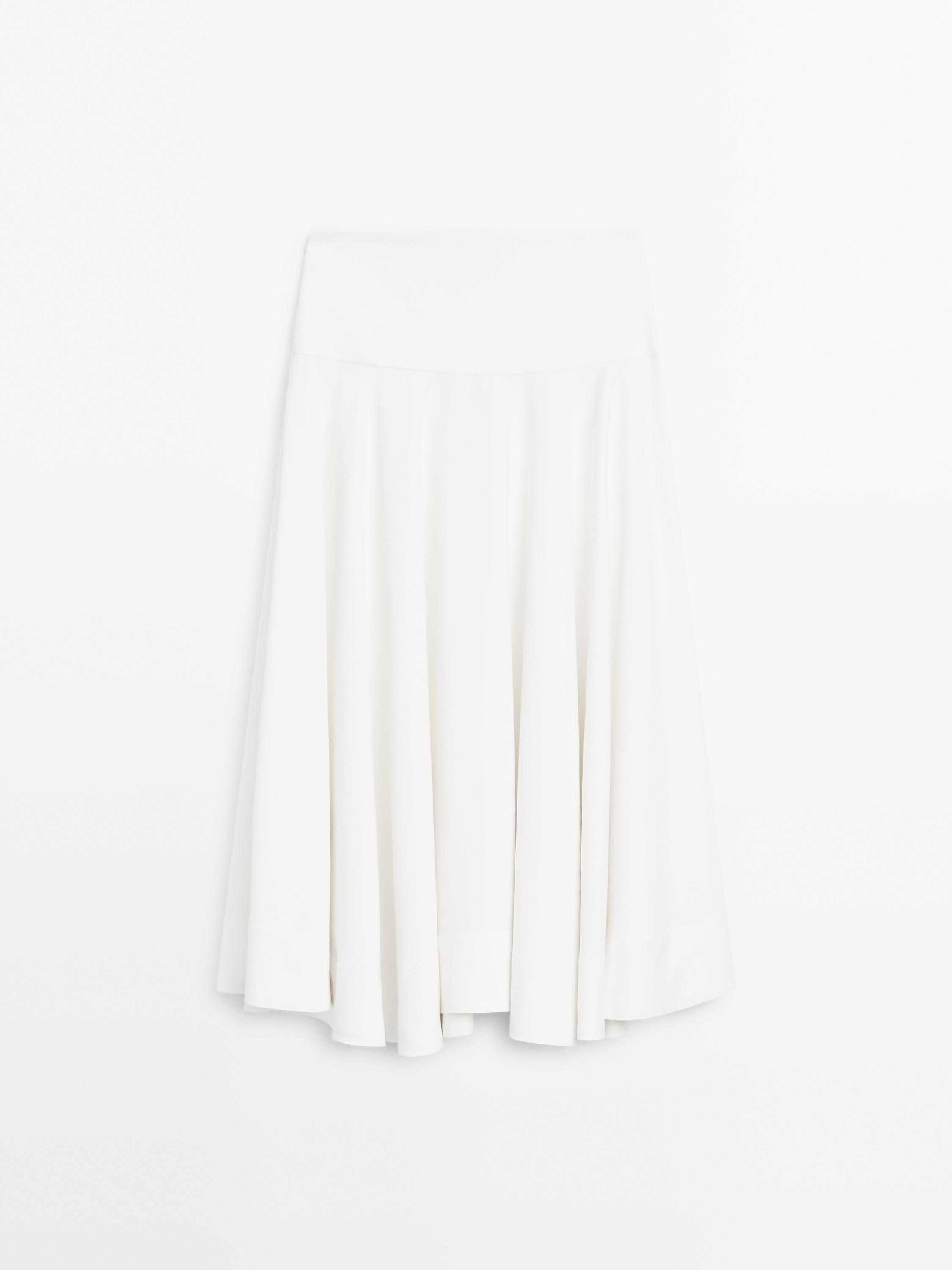 Flowing midi skirt with corset belt detail - Limited Edition