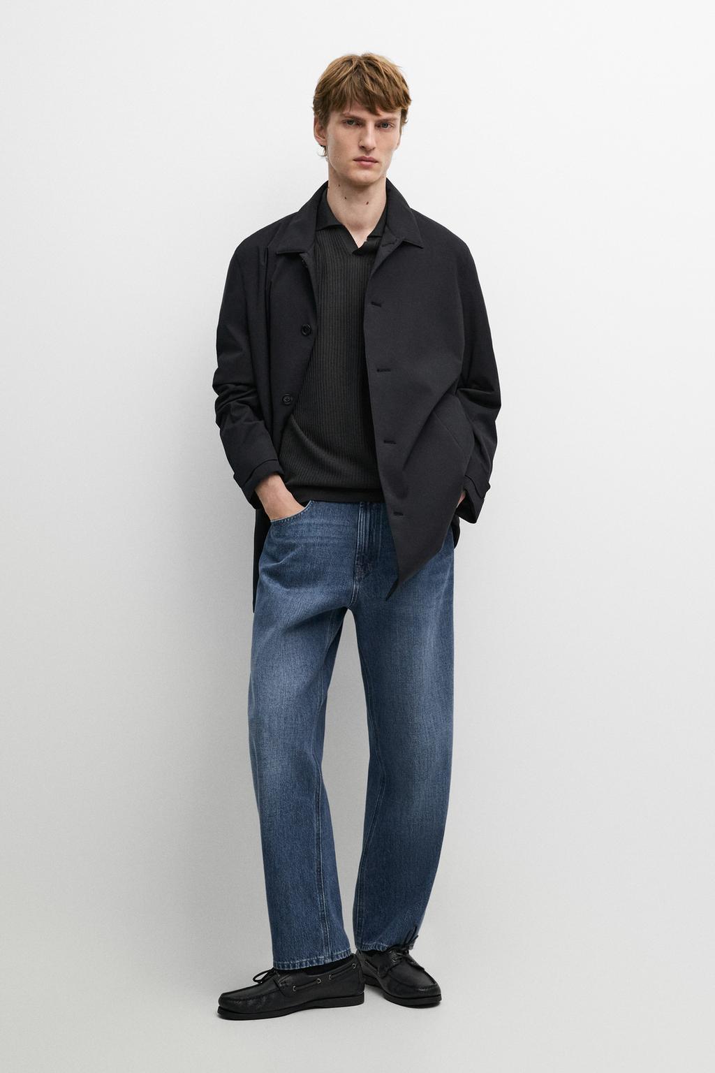 Massimo Dutti Uzun yaxalı detallı trench kot