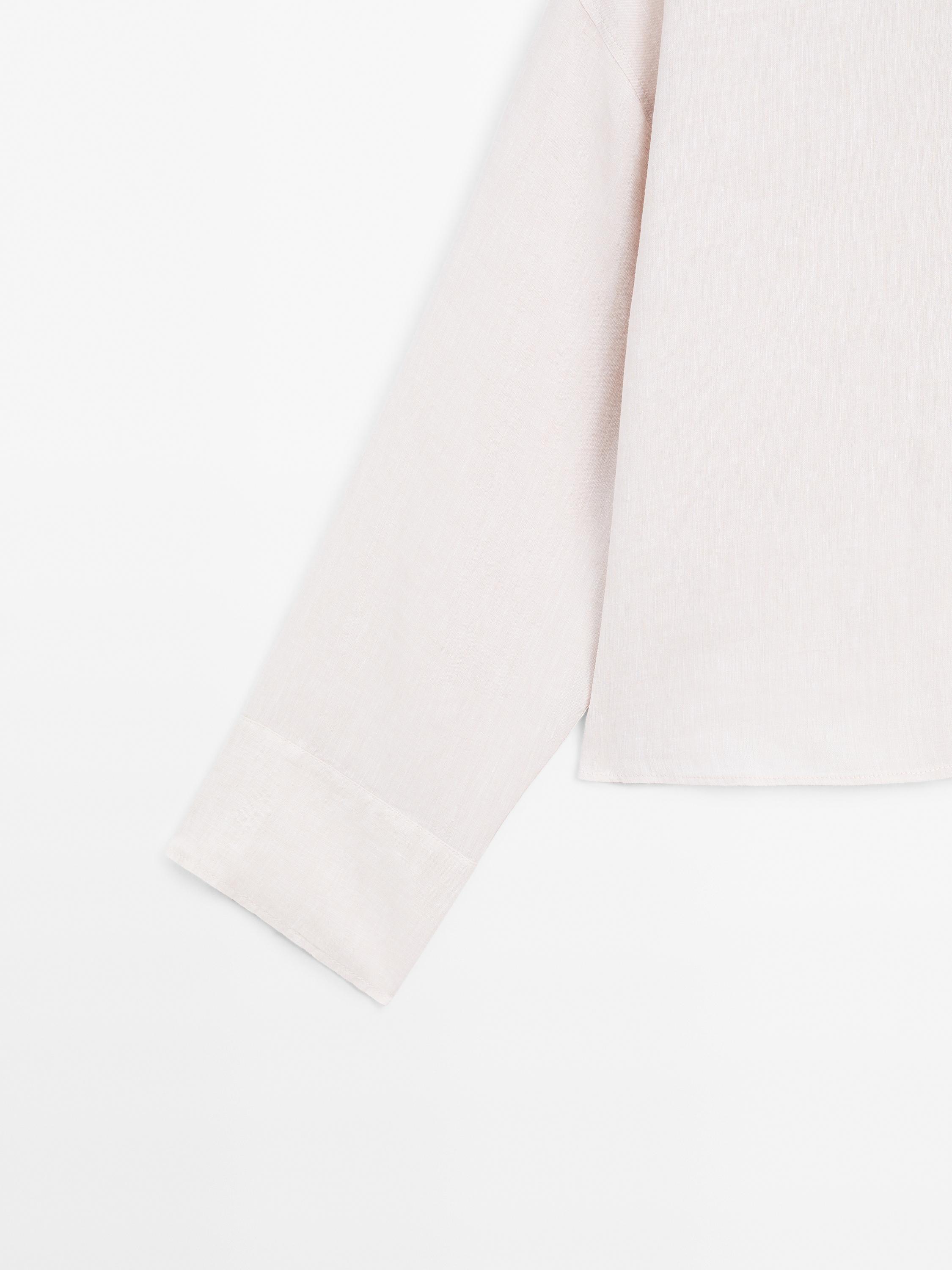 100% linen flowing shirt with buttons