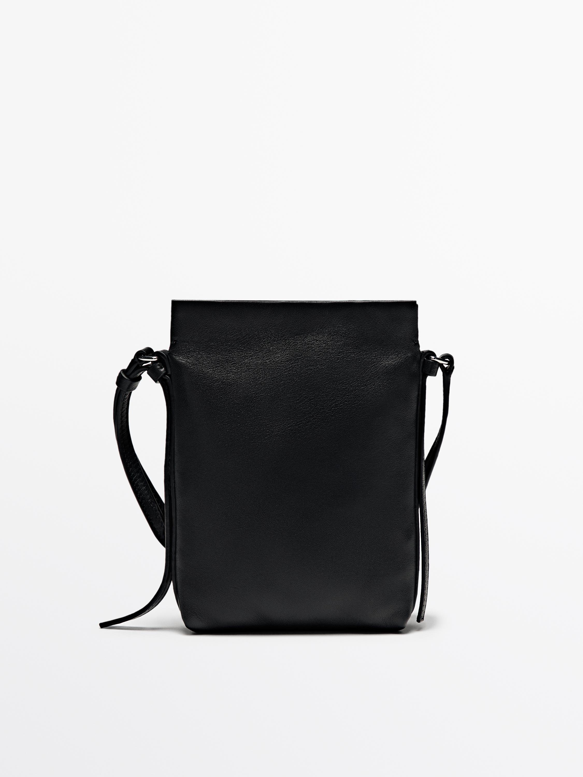 Nappa leather mini crossbody bag