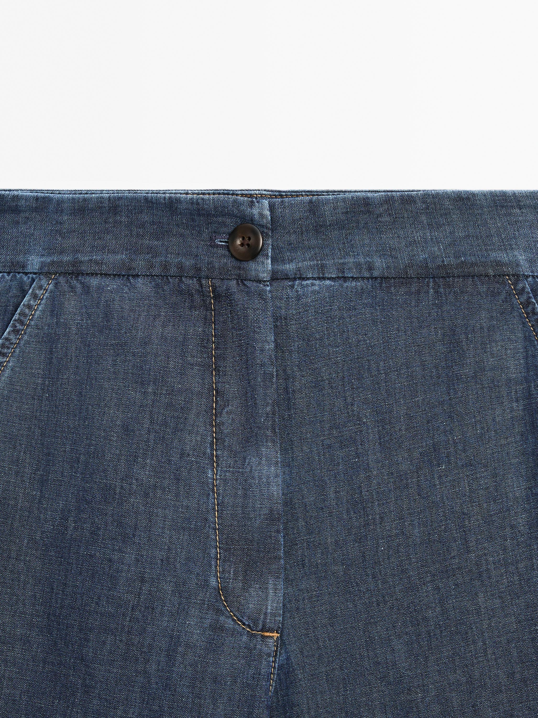 High-waist super wide-leg jeans