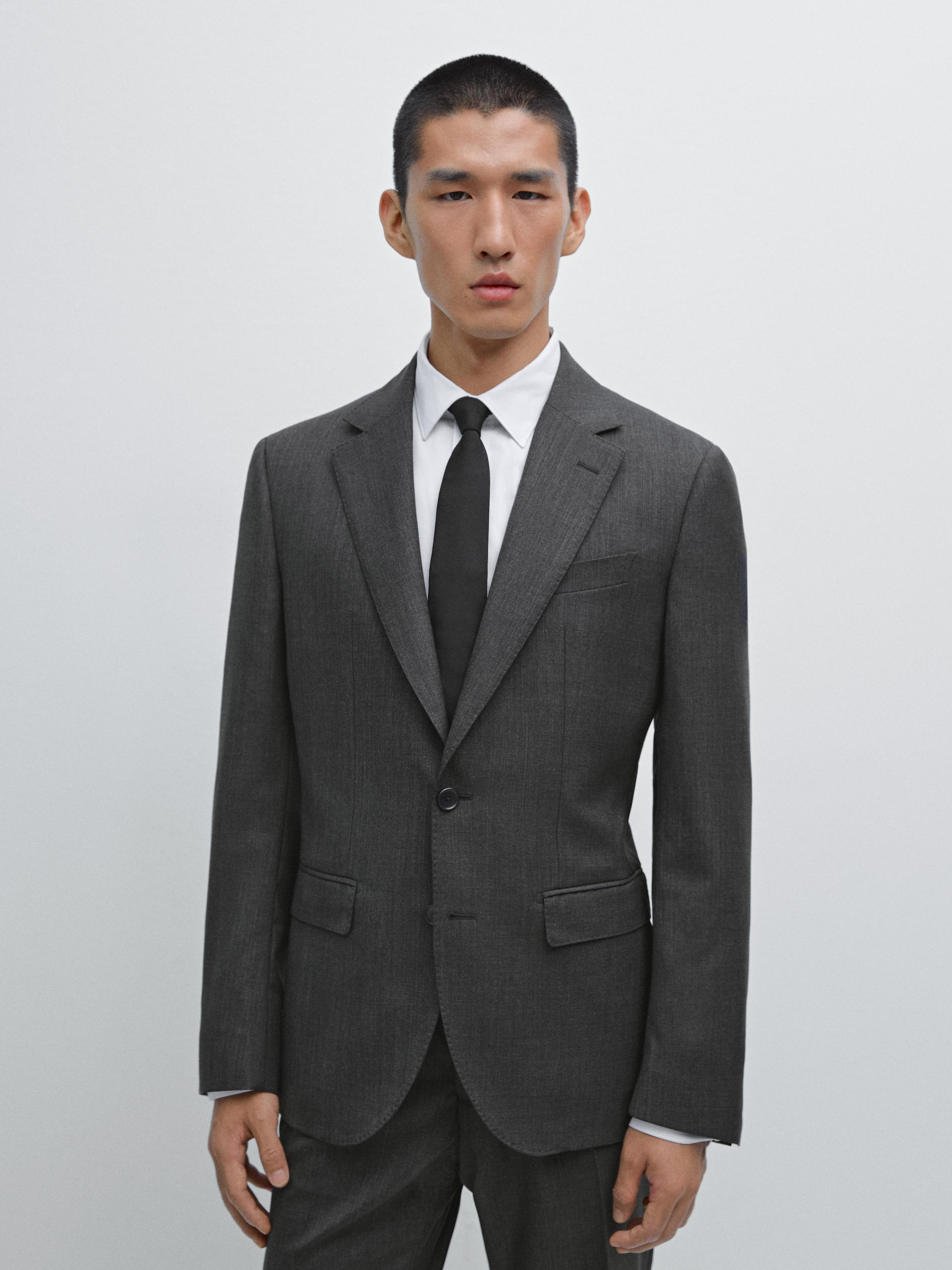 100% wool suit blazer