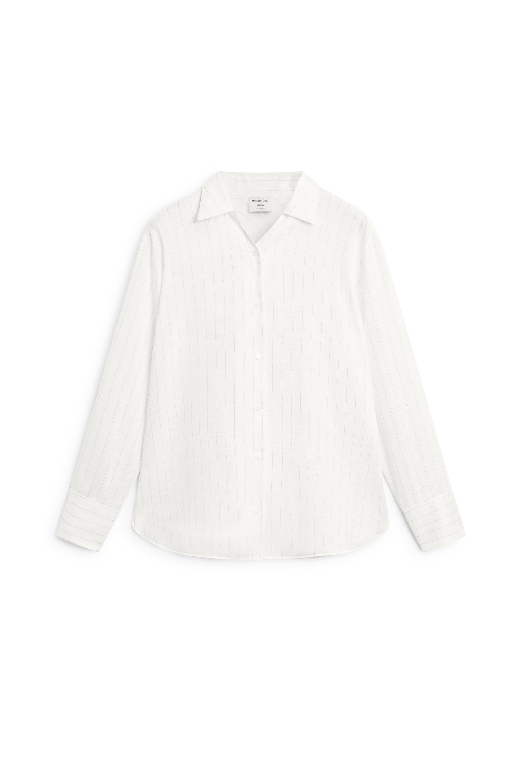 Striped flowing shirt - STUDIO — CREAM