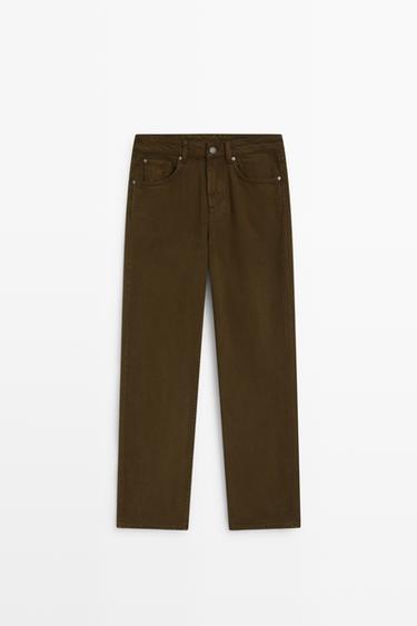 Straight-leg jeans — BROWN 2