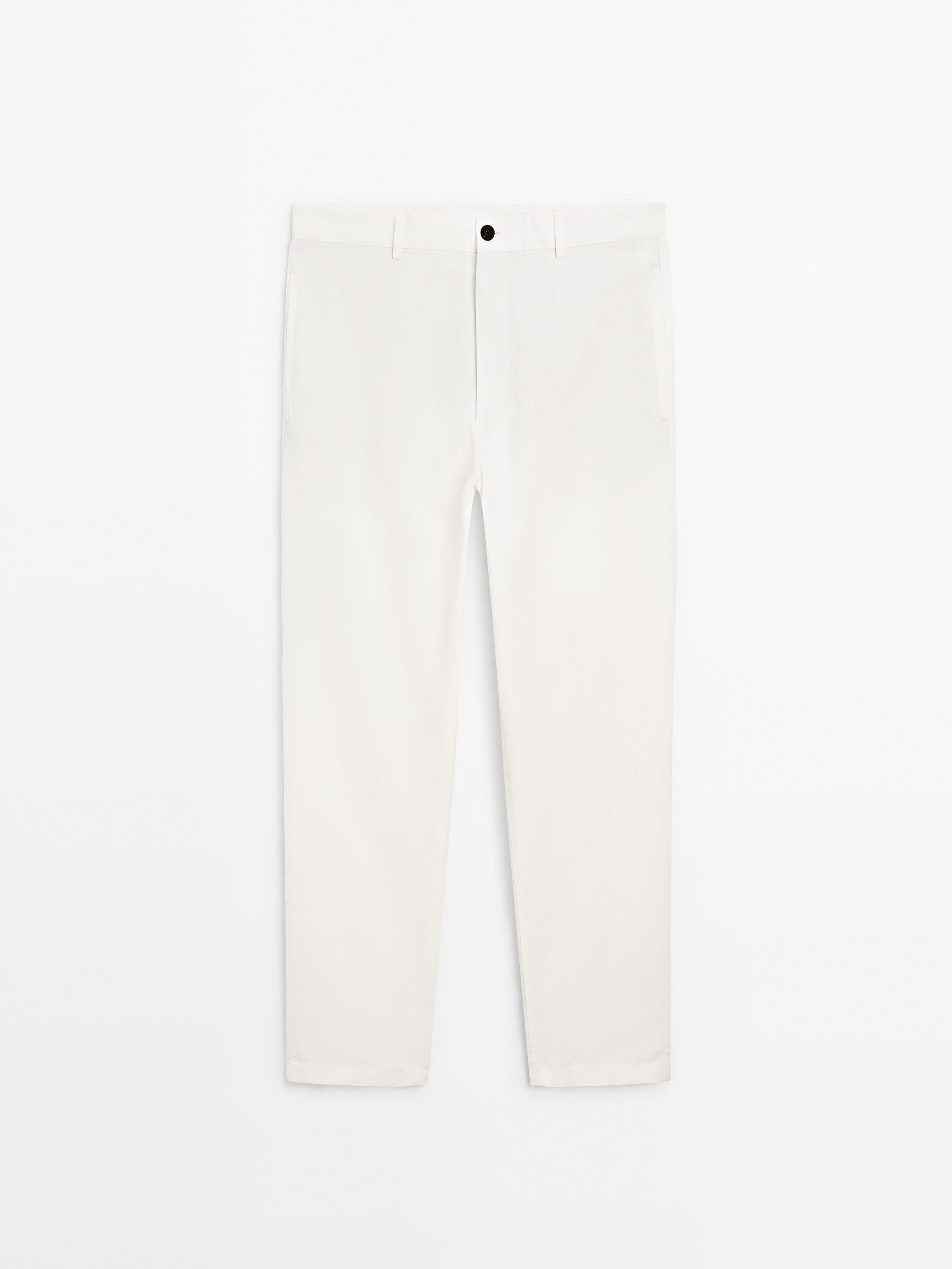 Tapered fit trousers