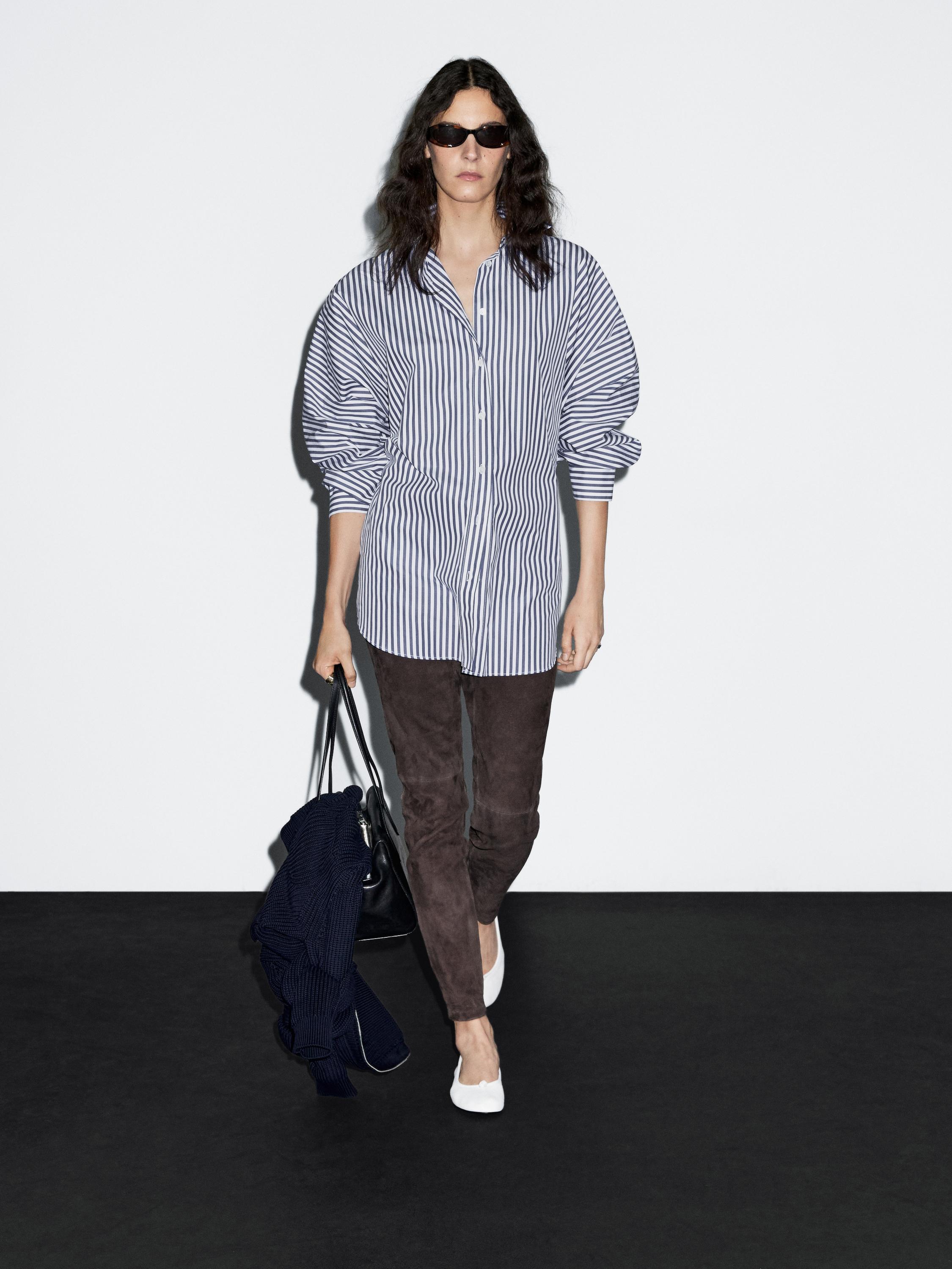 Striped oversize shirt