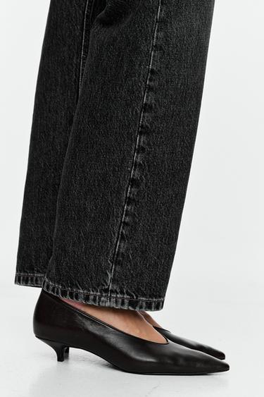 Pointed-toe heel shoe — BURGUNDY 4