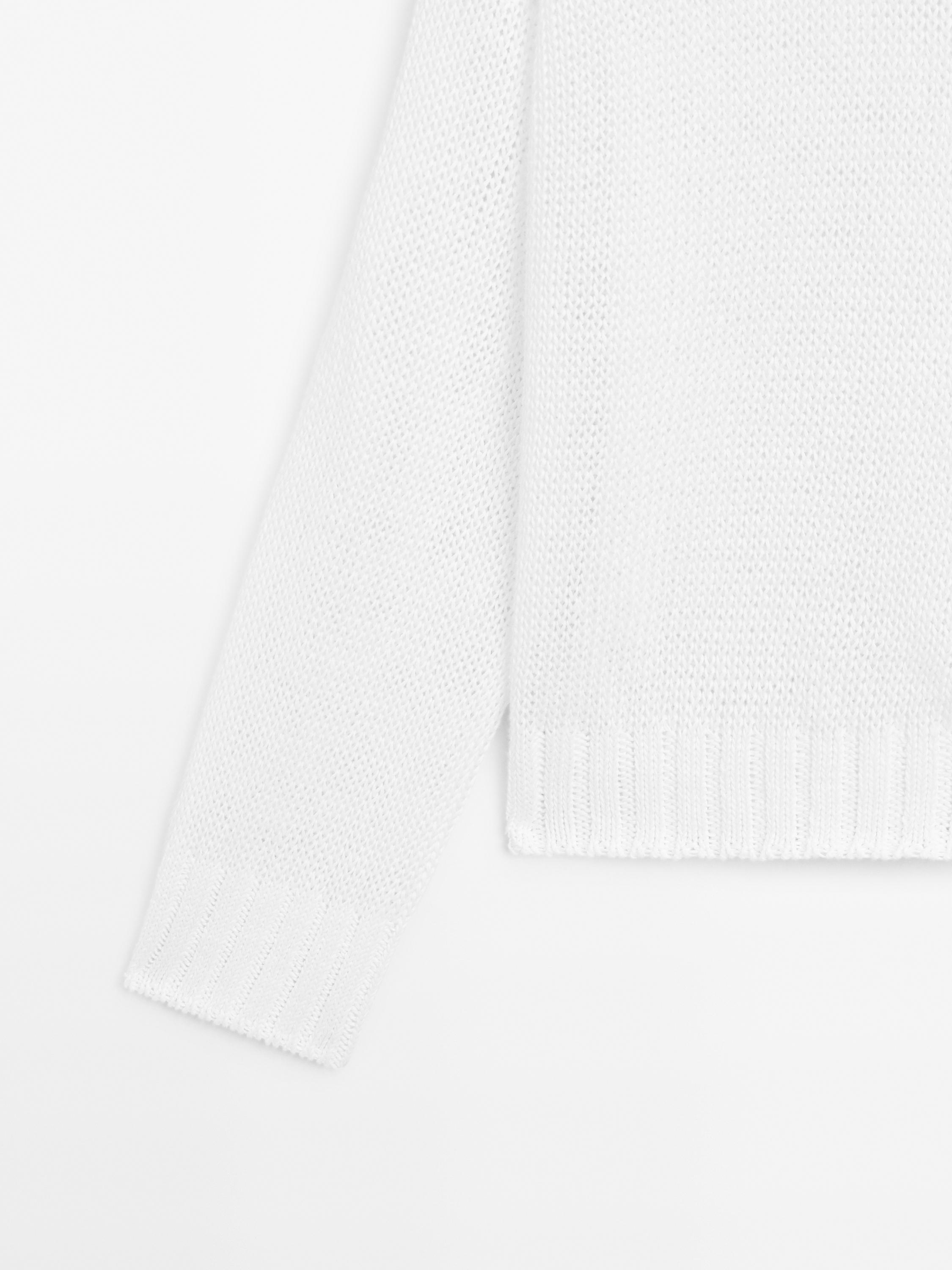 100% linen knit sweater