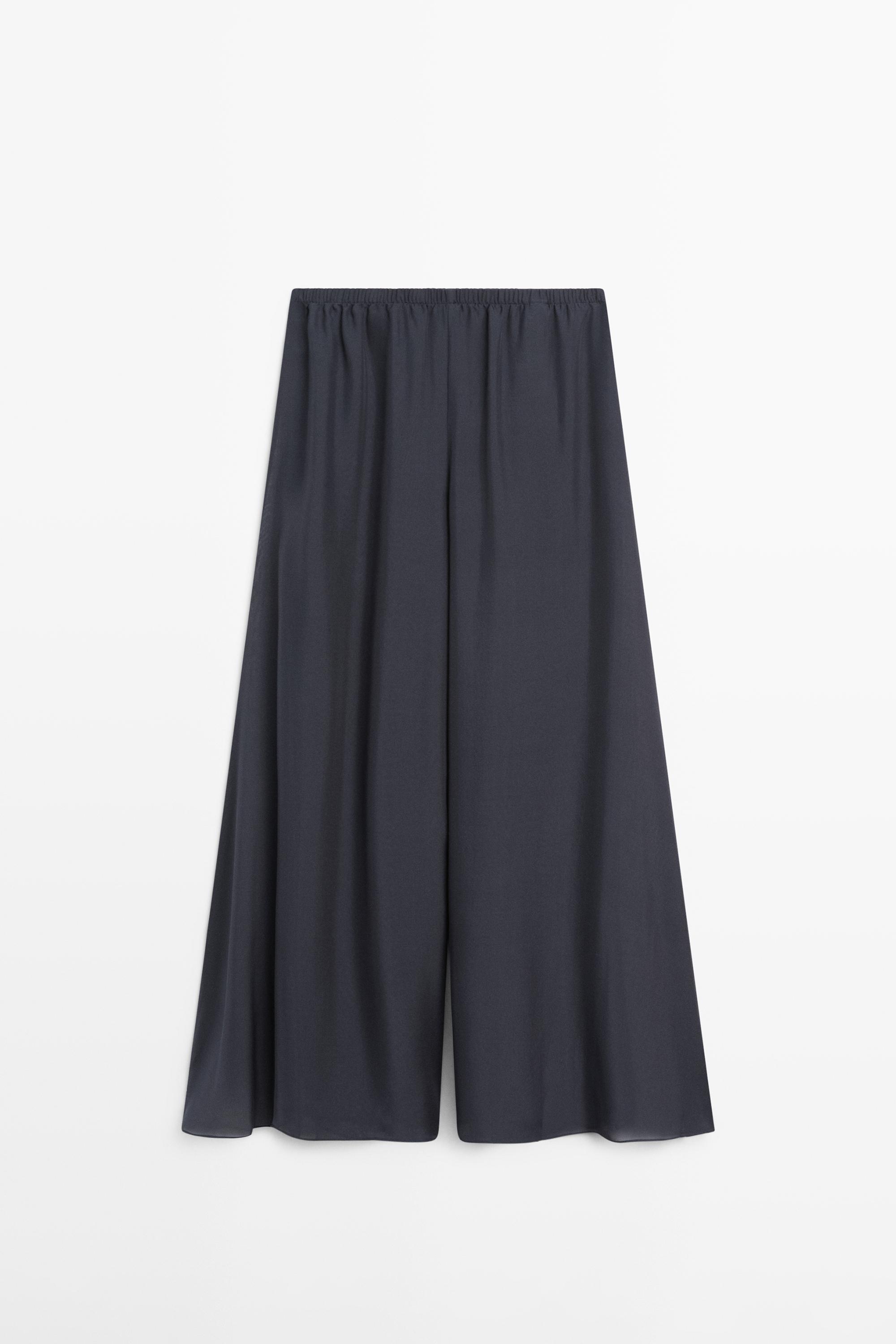 Pantalon fluide et ample 100 % soie