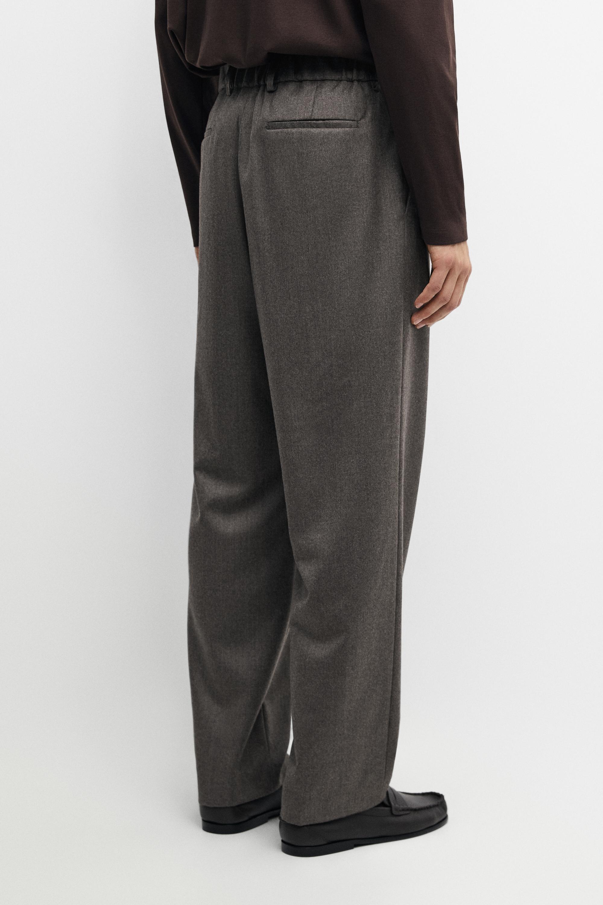 100% Wool Suit Pants — MINK