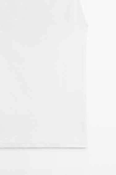 Cotton blend camisole top — WHITE 7