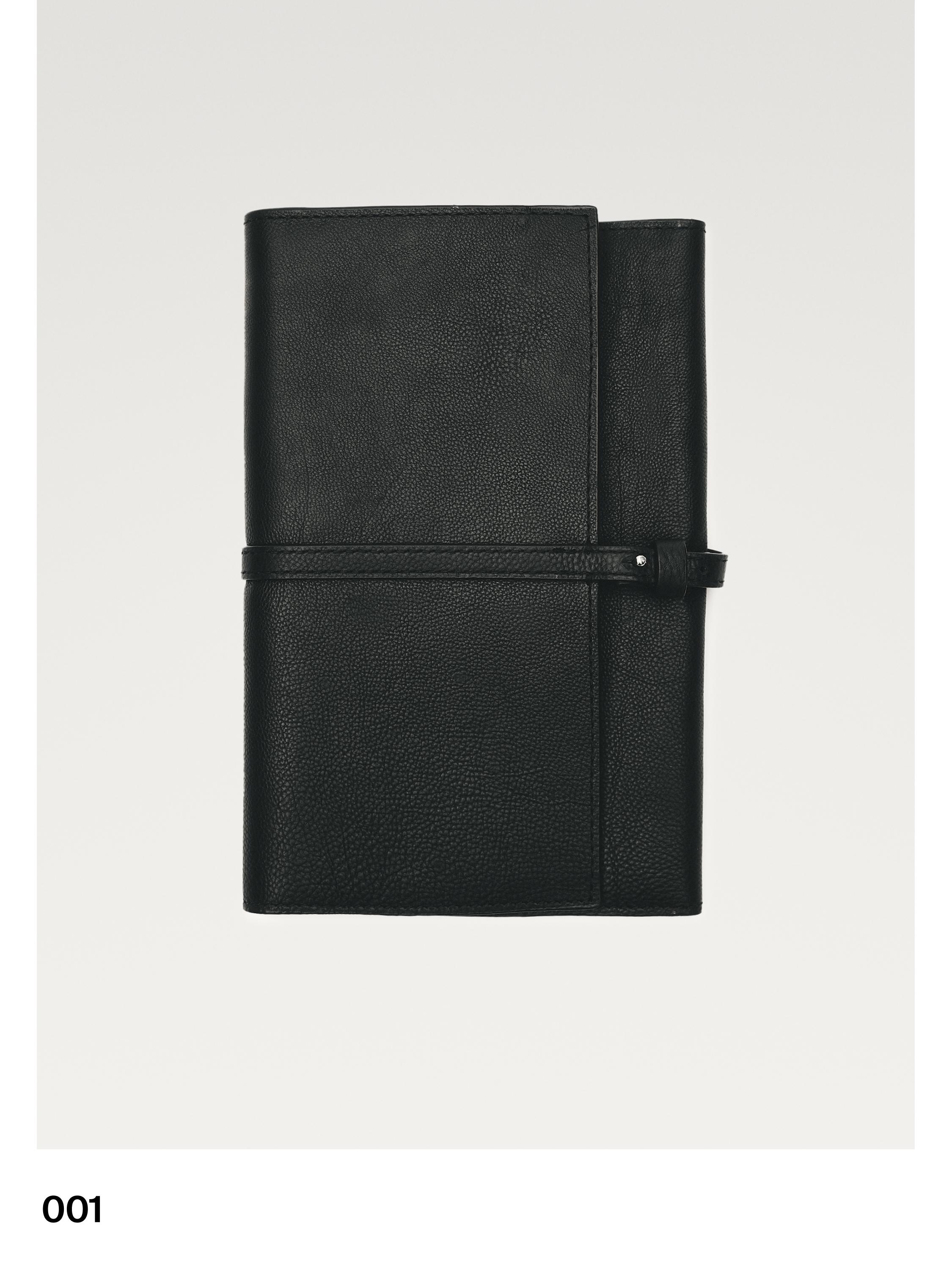 Nappa leather travel case — BLACK
