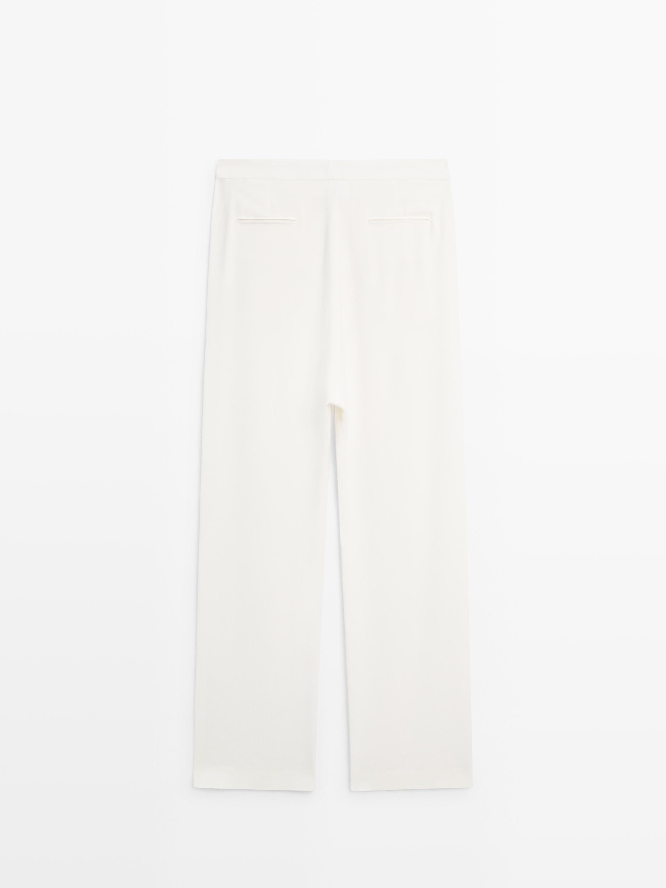 Flowing smart trousers - STUDIO — CREAM