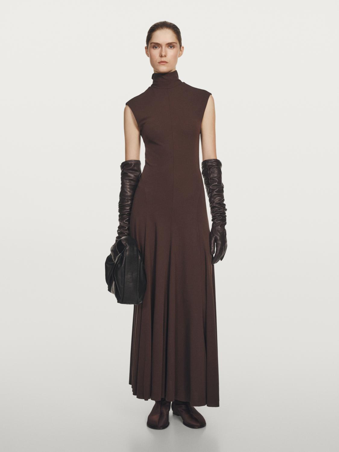 Long high neck dress - STUDIO