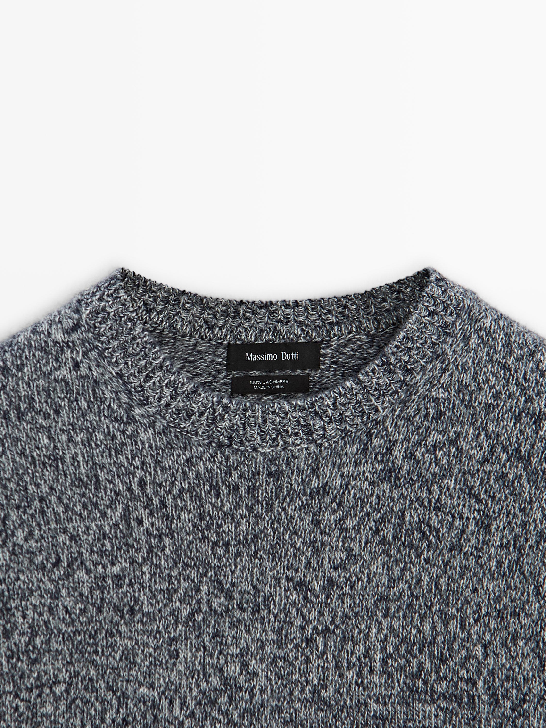 Pullover aus 100 % Kaschmir mit Rundausschnitt