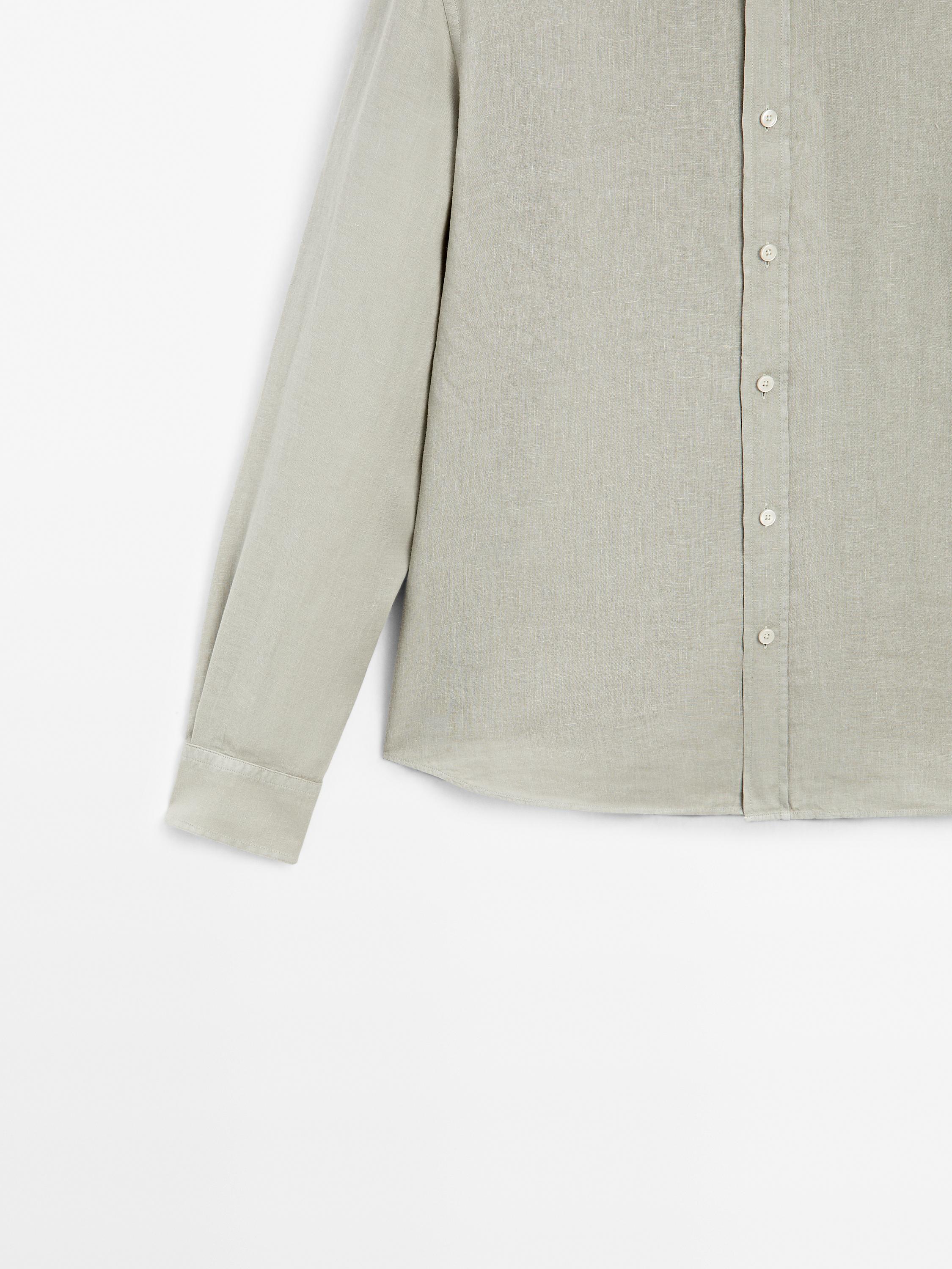 100% linen regular fit shirt