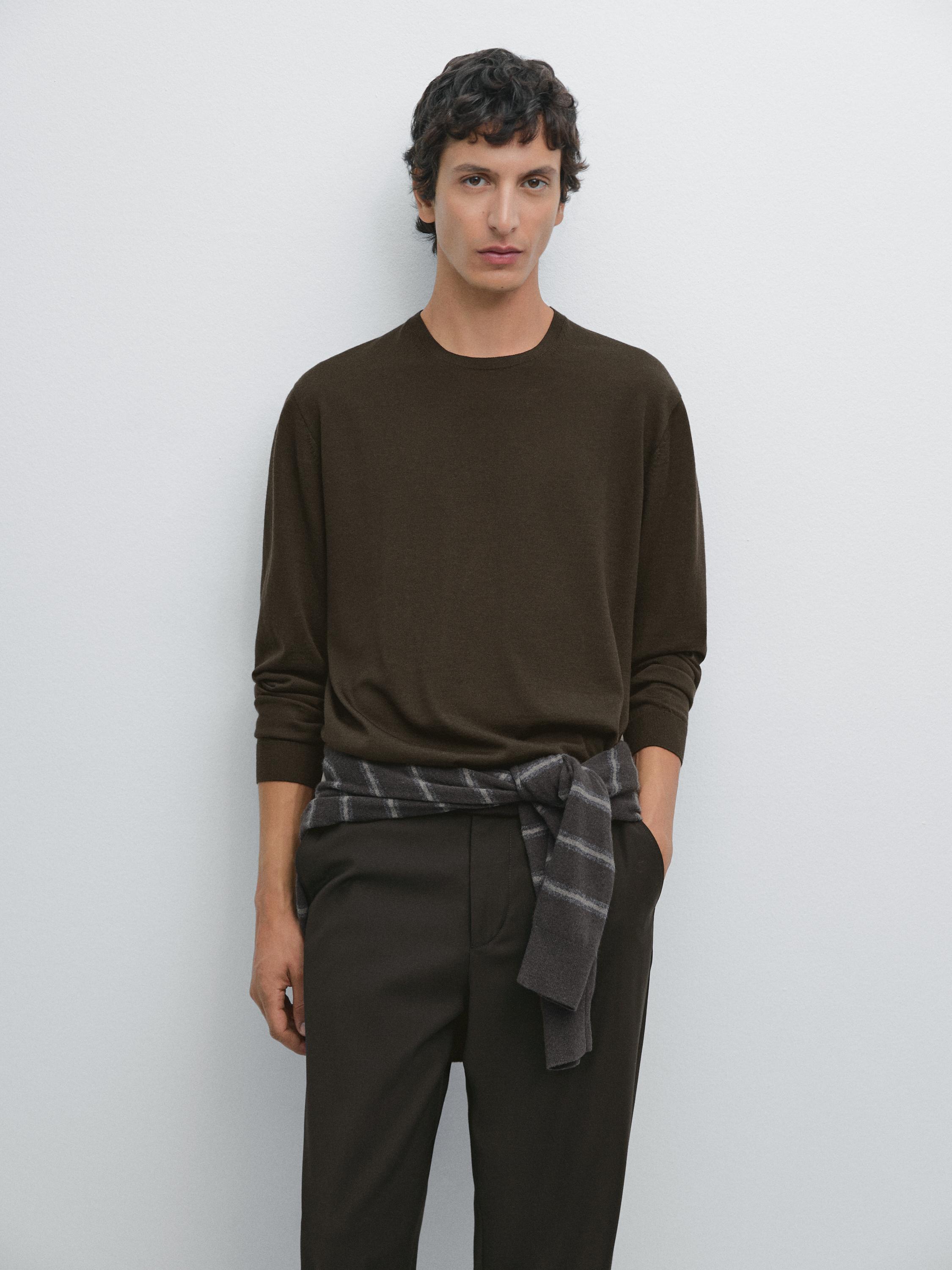 100% merino wool knit sweater