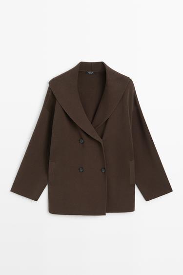 Cotton blend total look jacket — BROWN 1