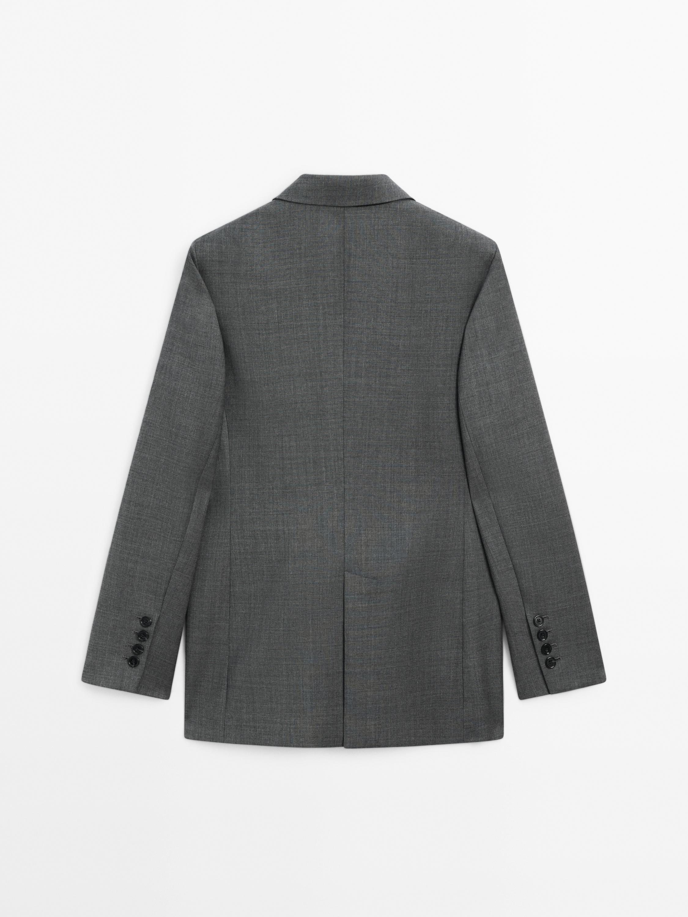 Americana cruzada 100% lana conjunto