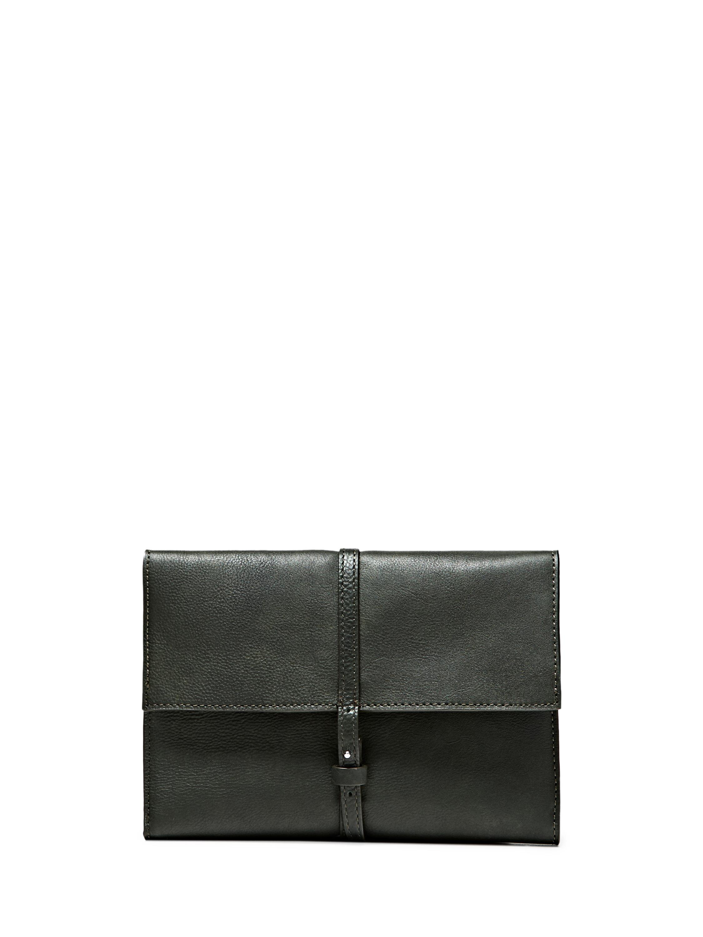 Nappa leather travel case — GREEN