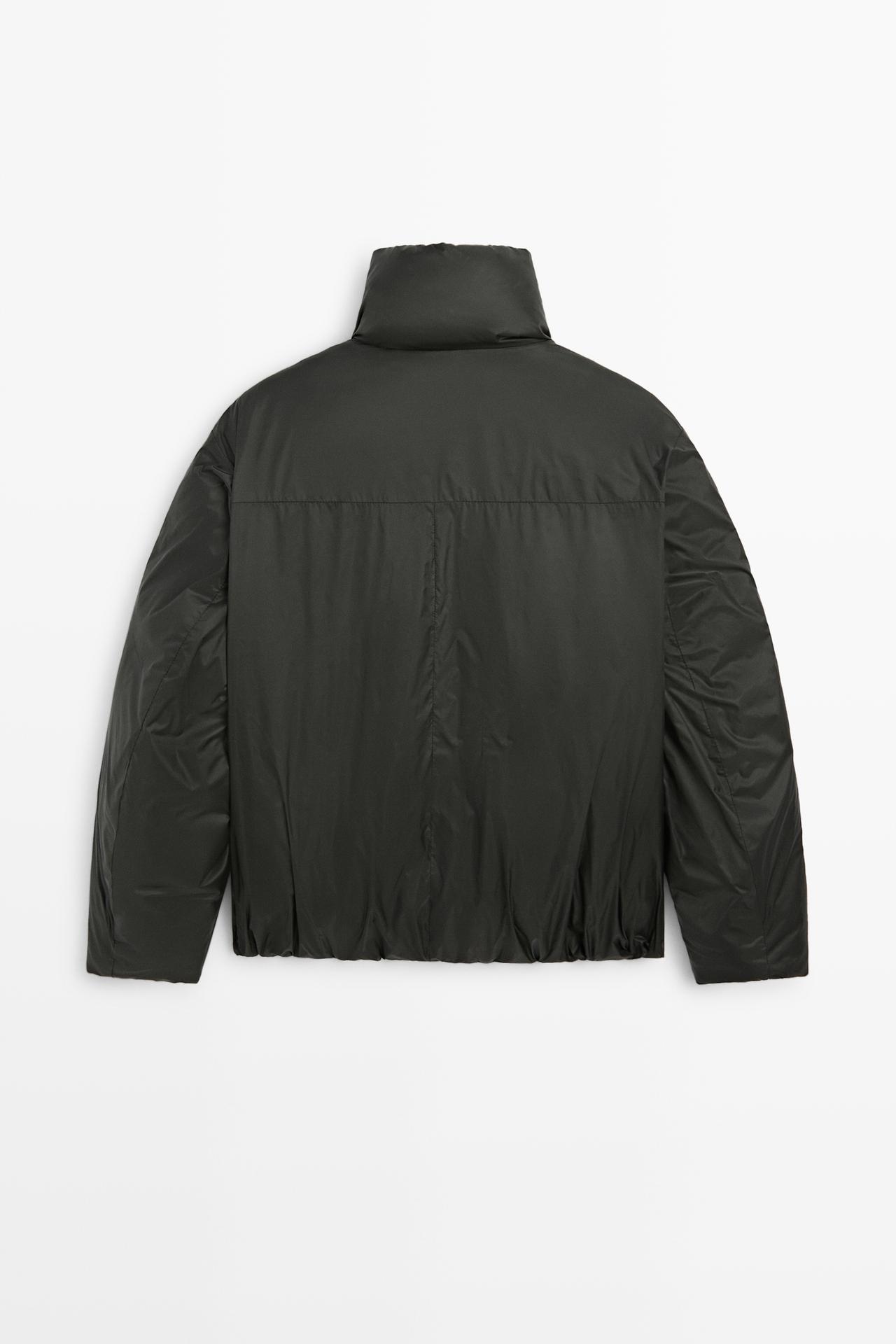 Down jacket with toggle detail — ANTHRACITE GREY