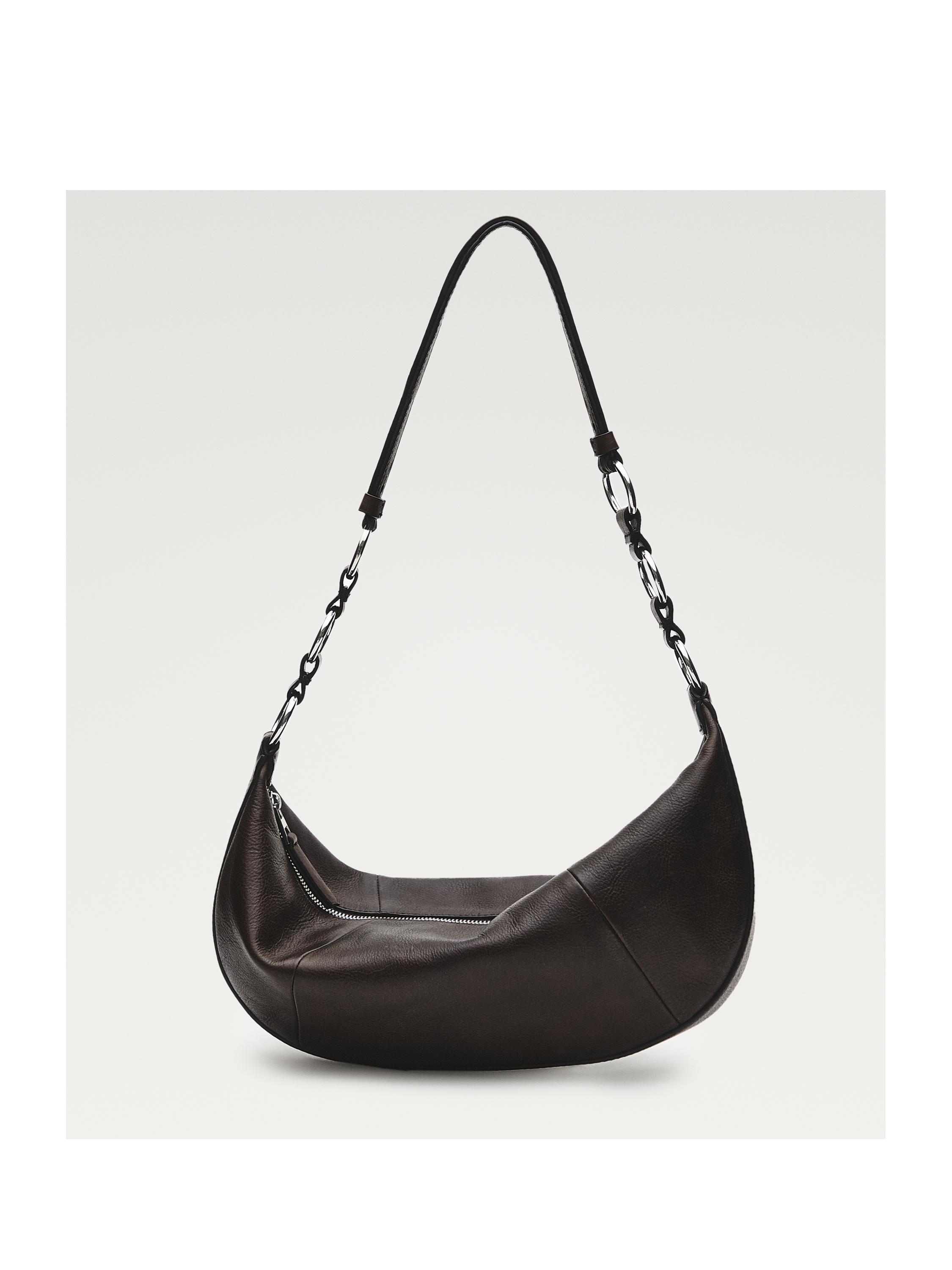Small nappa leather bag — BROWN