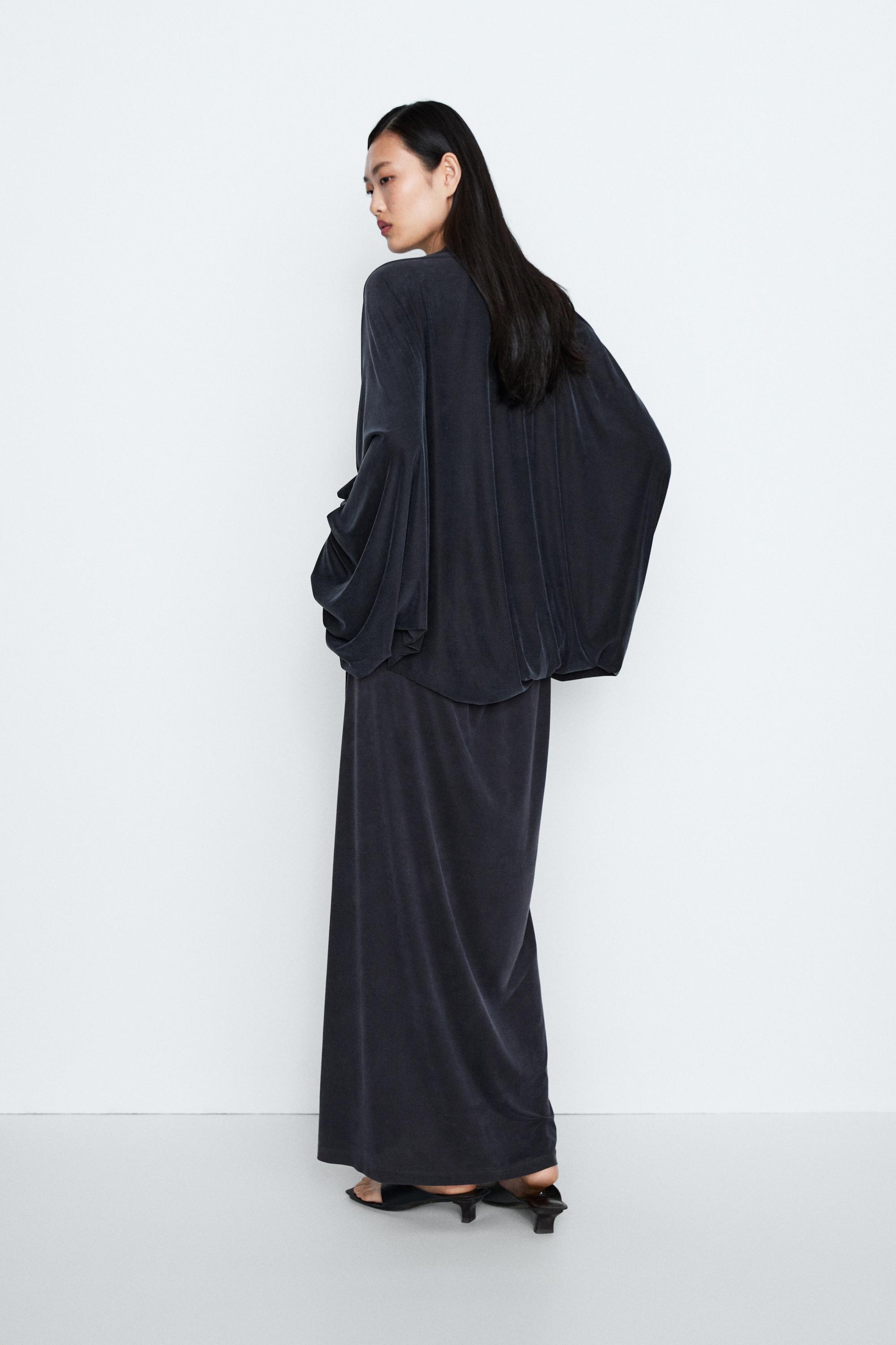 Draped Bolero Top - STUDIO — BLUE