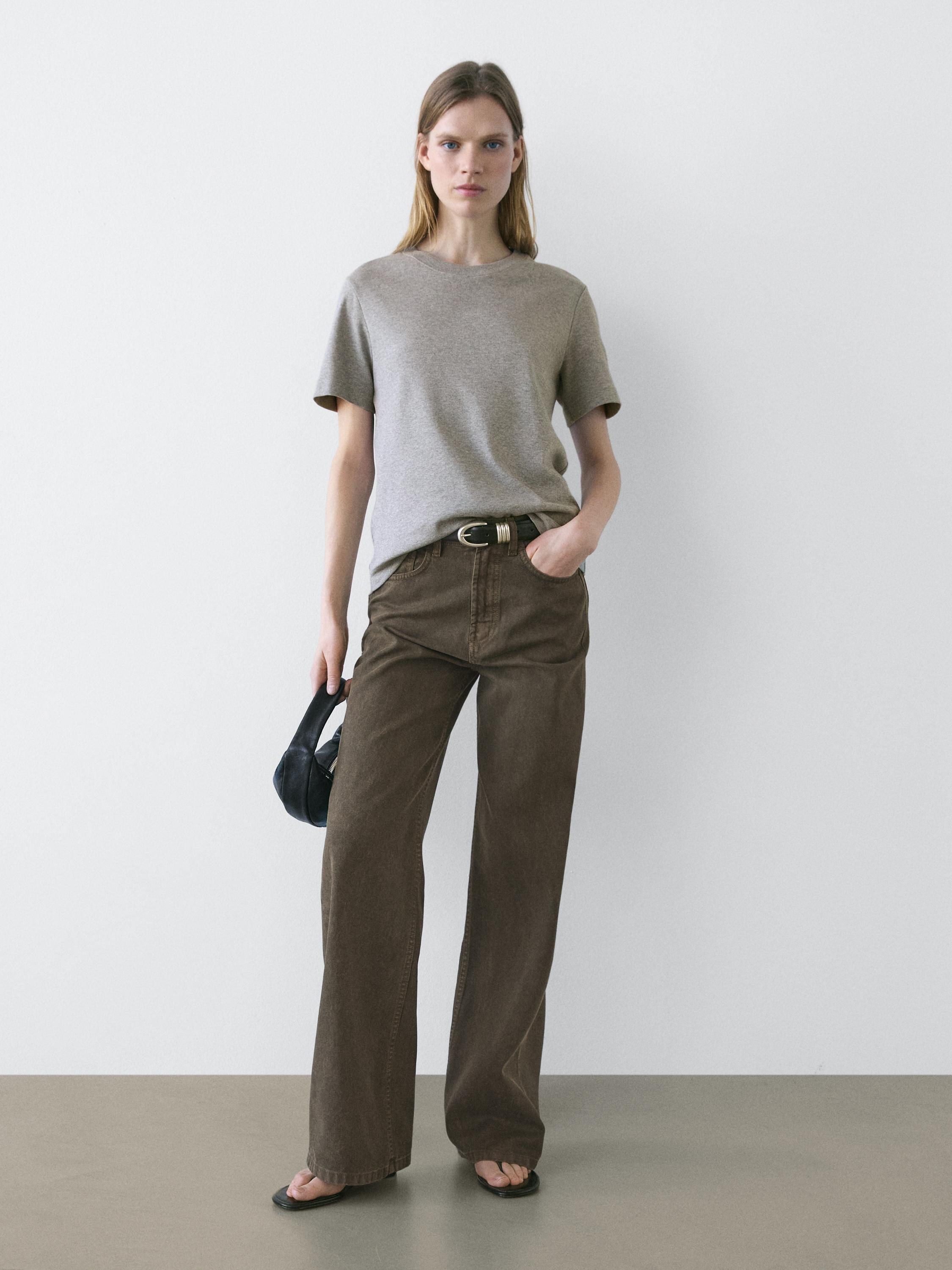 Short sleeve interlock T-shirt — Medium Grey